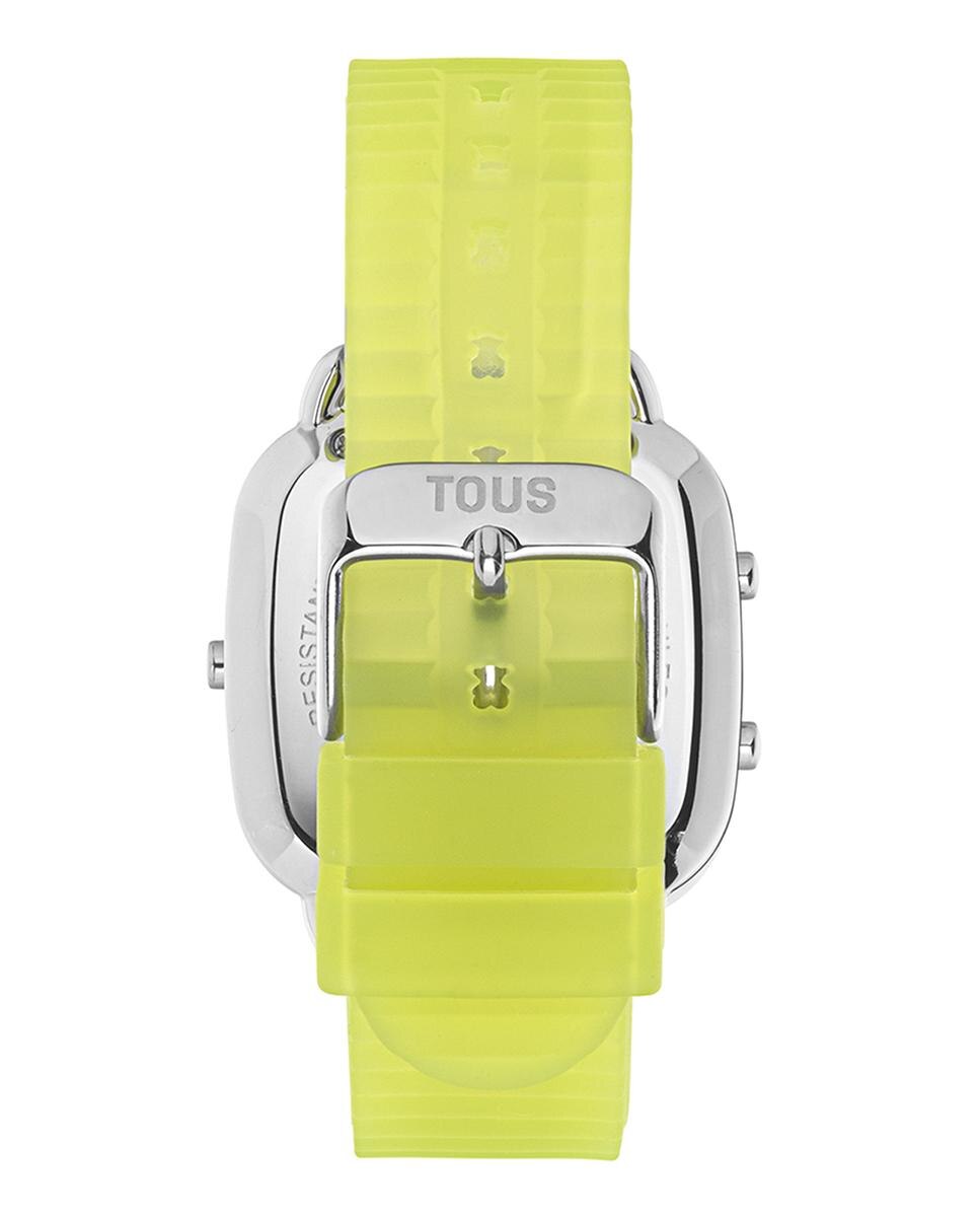 Relógio Digital D-logo Fresh de Policarbonato com Bracelete de Silicone em Verde Verde-flúor-3