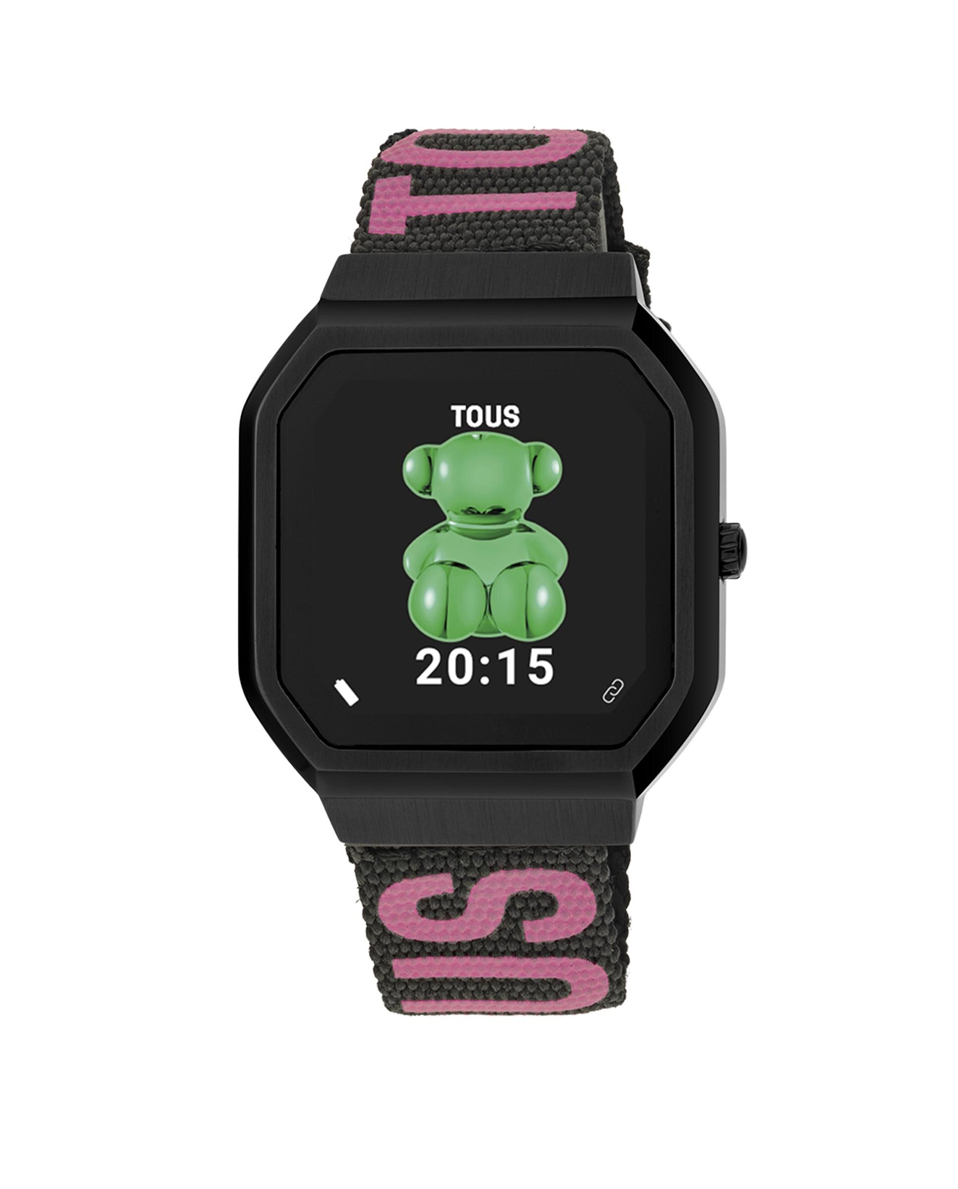 Imagem 0 de Smartwatch B-connect com Bracelete de Nylon e Bracelete de Silicone em Verde