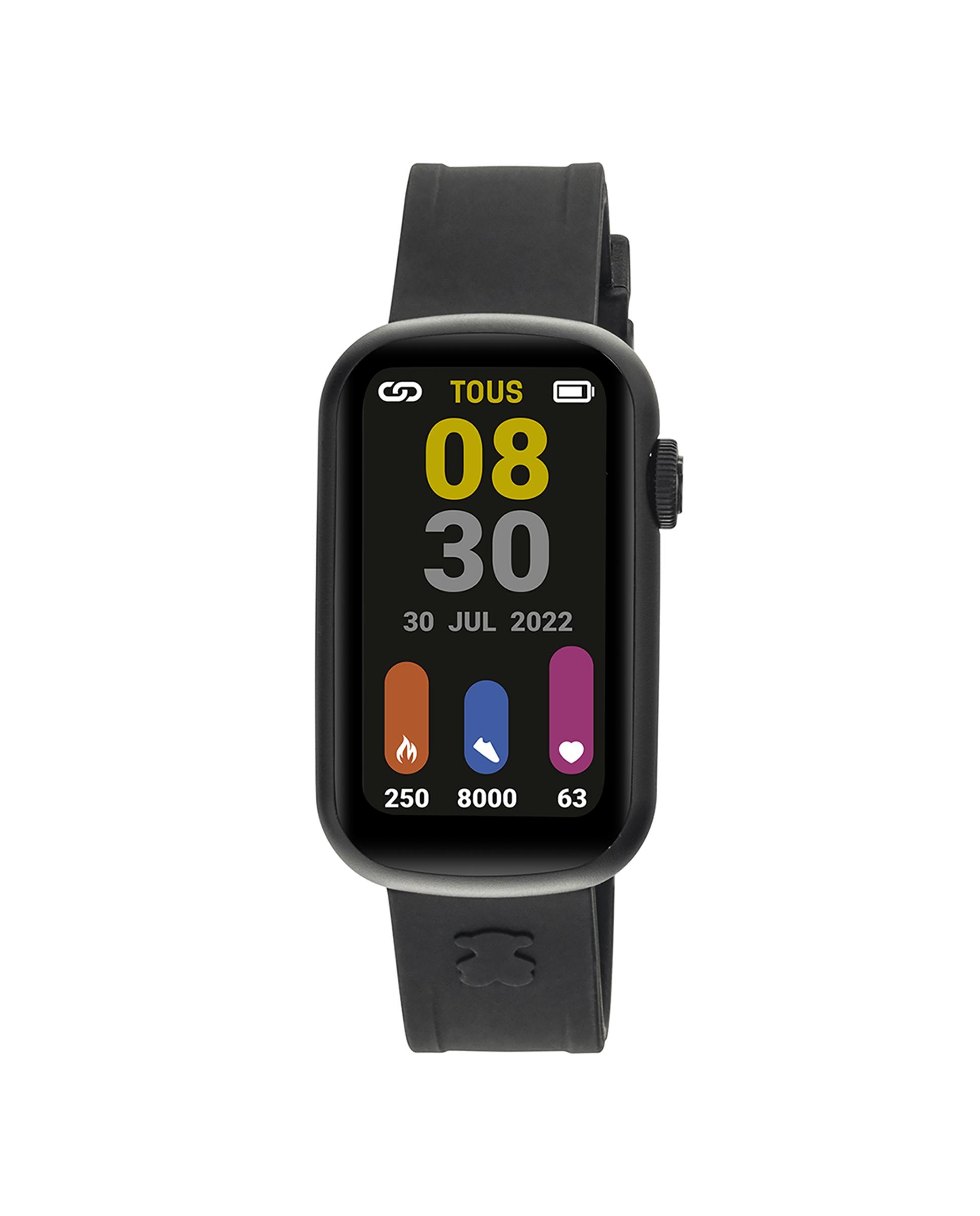 Smartwatch T-band com Pulseira de Nylon e de Silicone em Preto Multicolor-2