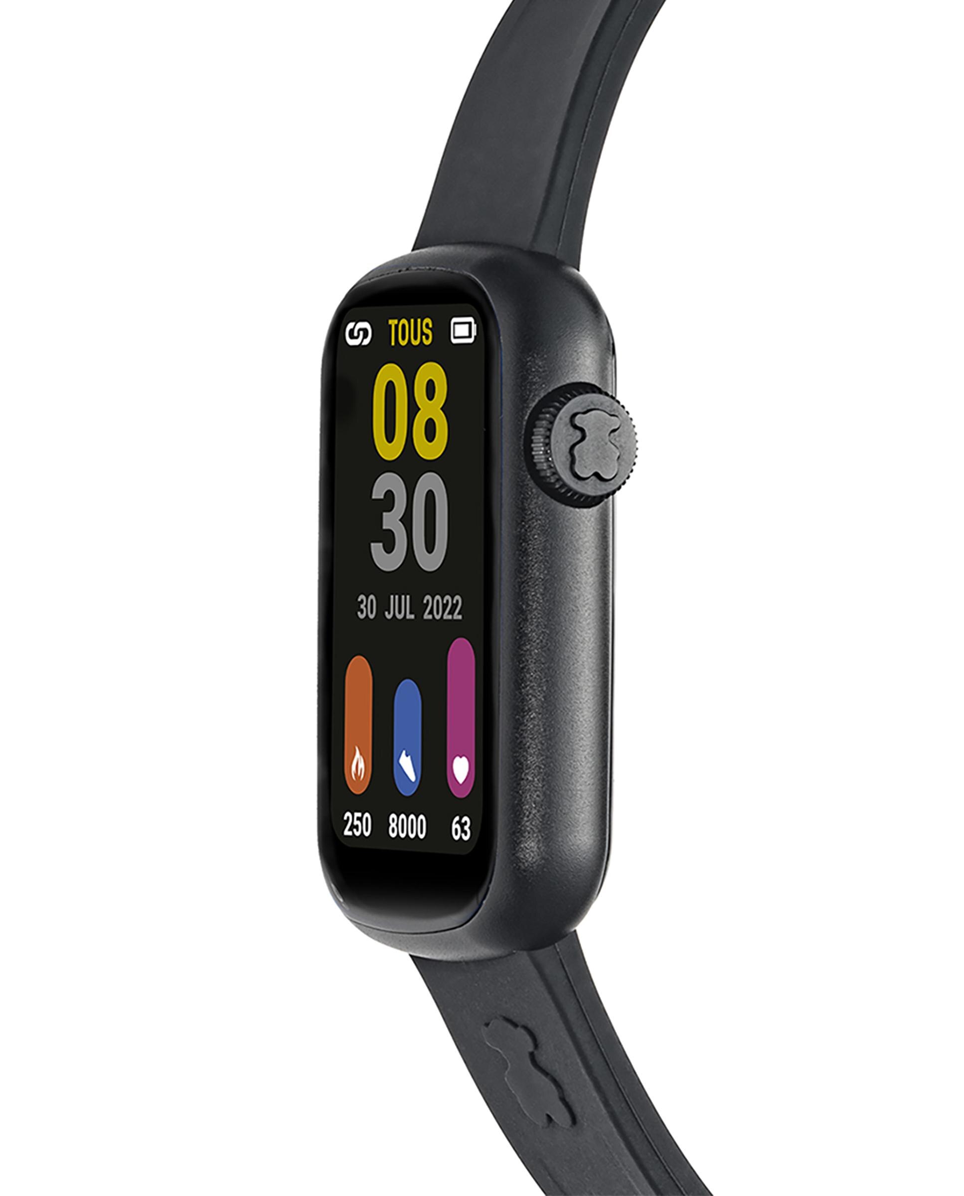 Smartwatch T-band com Pulseira de Nylon e de Silicone em Preto Multicolor-3