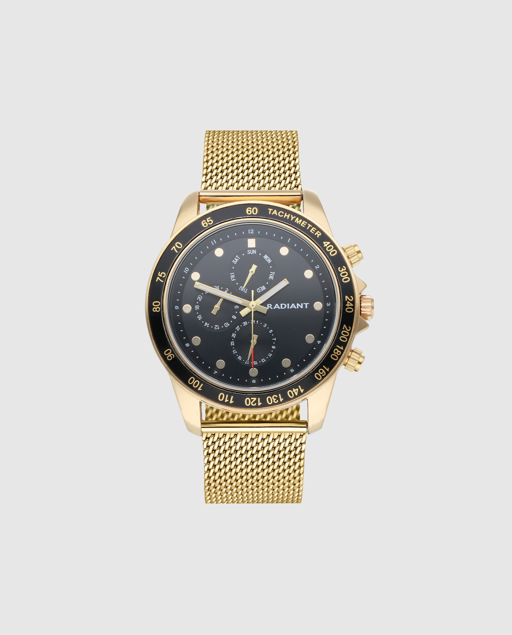 Imagem 0 de Relógio Canarias Ra617704 de Aço e Bracelete Dourada
