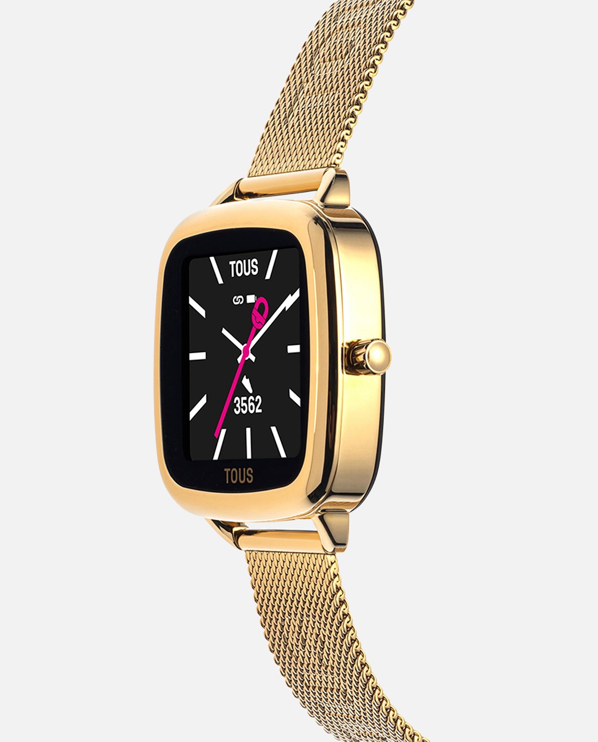 Smartwatch D-connect com Bracelete de Aço Ipg em Dourado Dourado-2