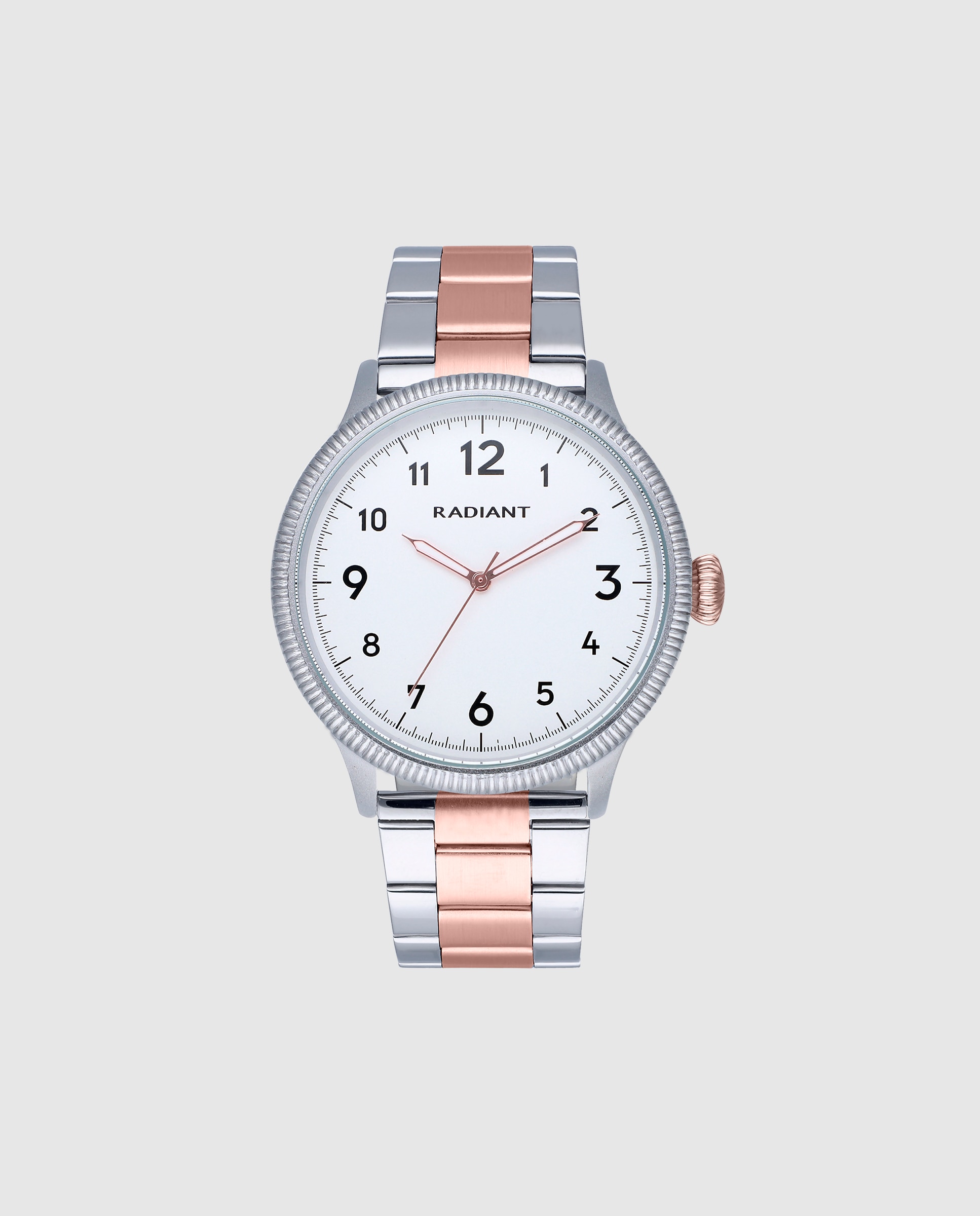 Relógio Analógico Timmy Ra627205 de Aço e Bracelete Bicolor Ouro Rosa Prata / Rosa-1