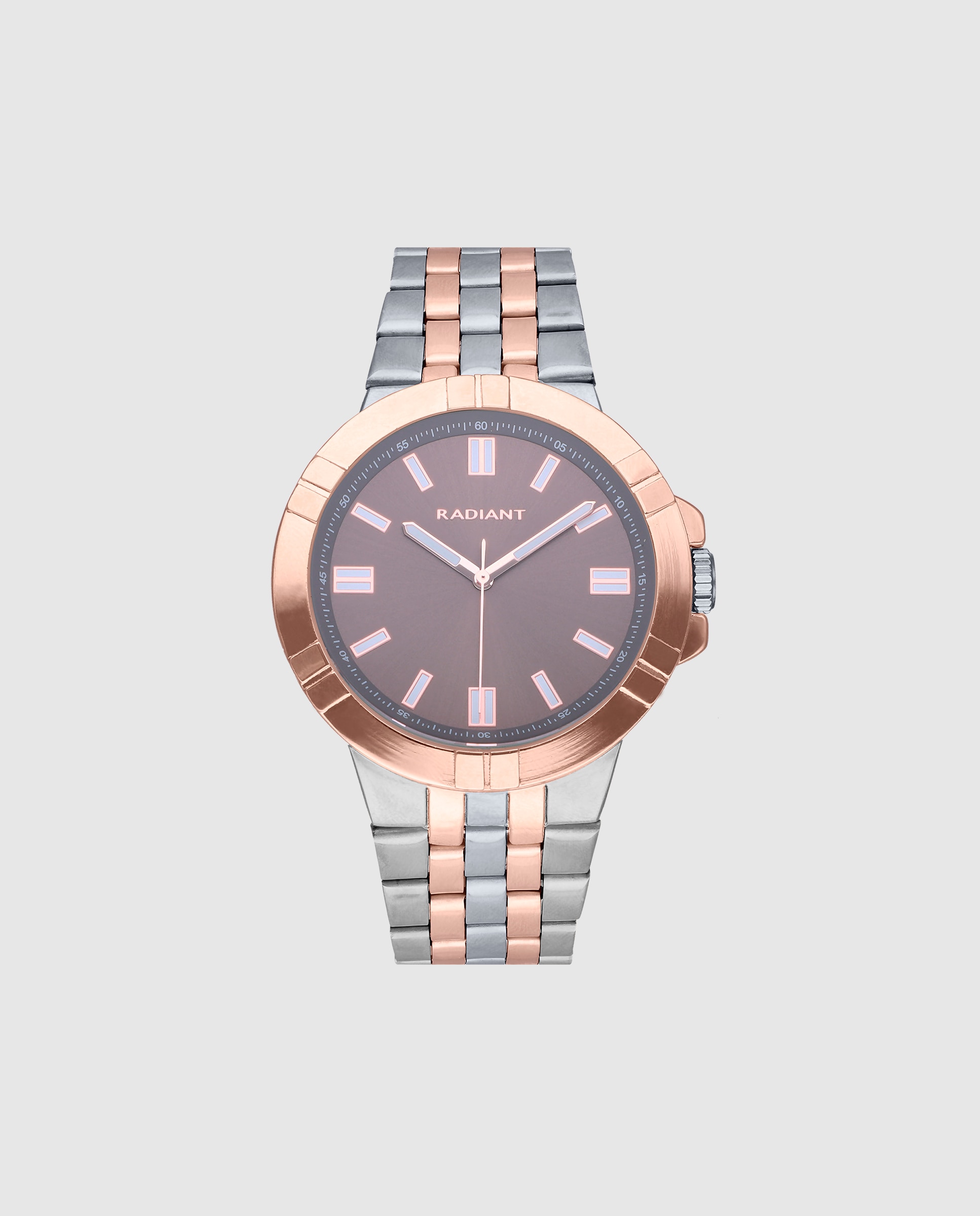 Relógio Atomik Ra635204 de Aço e Bracelete Bicolor em Ouro Rosa Prata-1