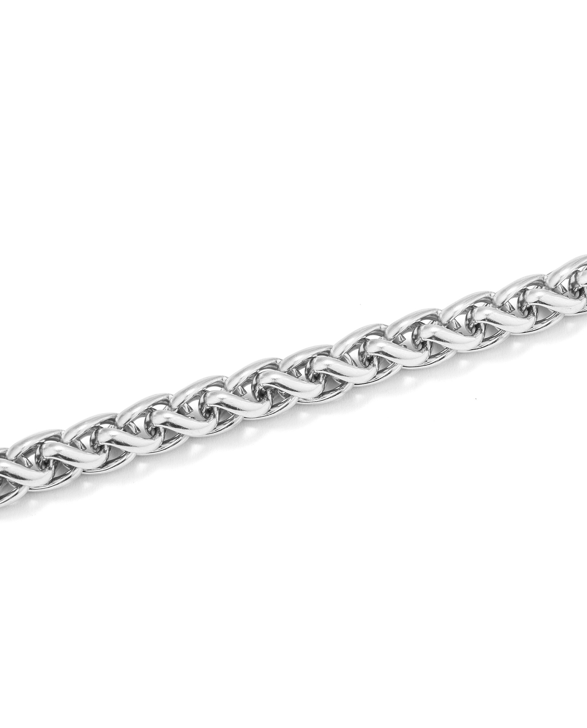 Pulseira Franky de Aço Prateada Prata-2