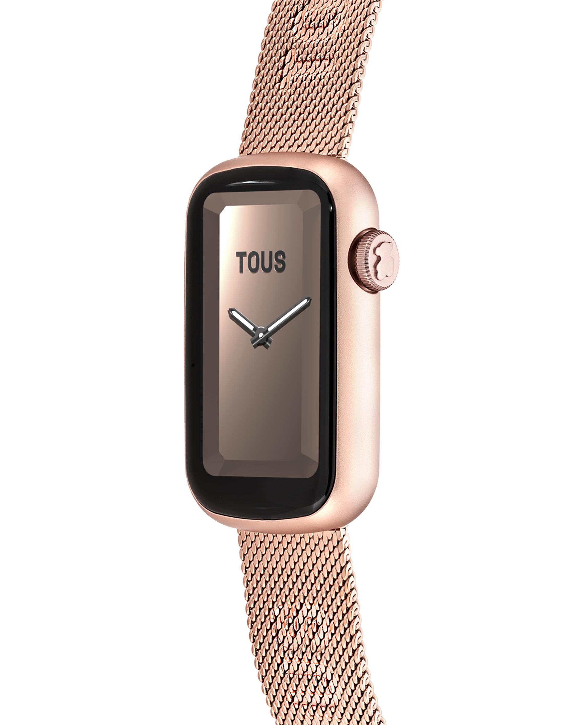 Smartwatch T-band Mesh com Bracelete de Aço Iprg Rosado Rosa-2