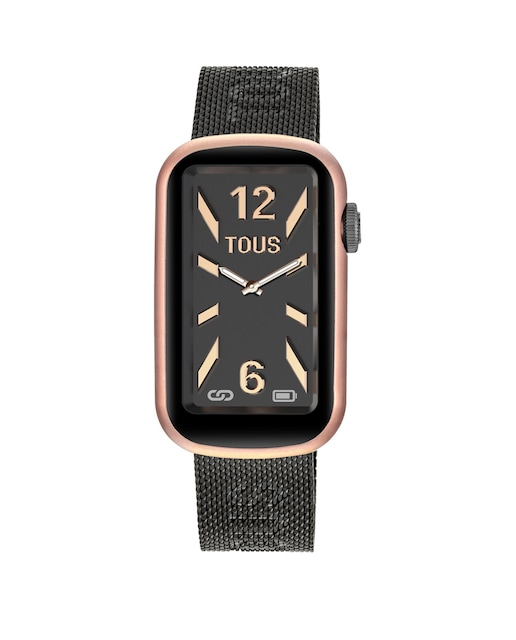 Imagem 0 de Smartwatch T-Band Mesh com bracelete em aço IP cinzento-escuro