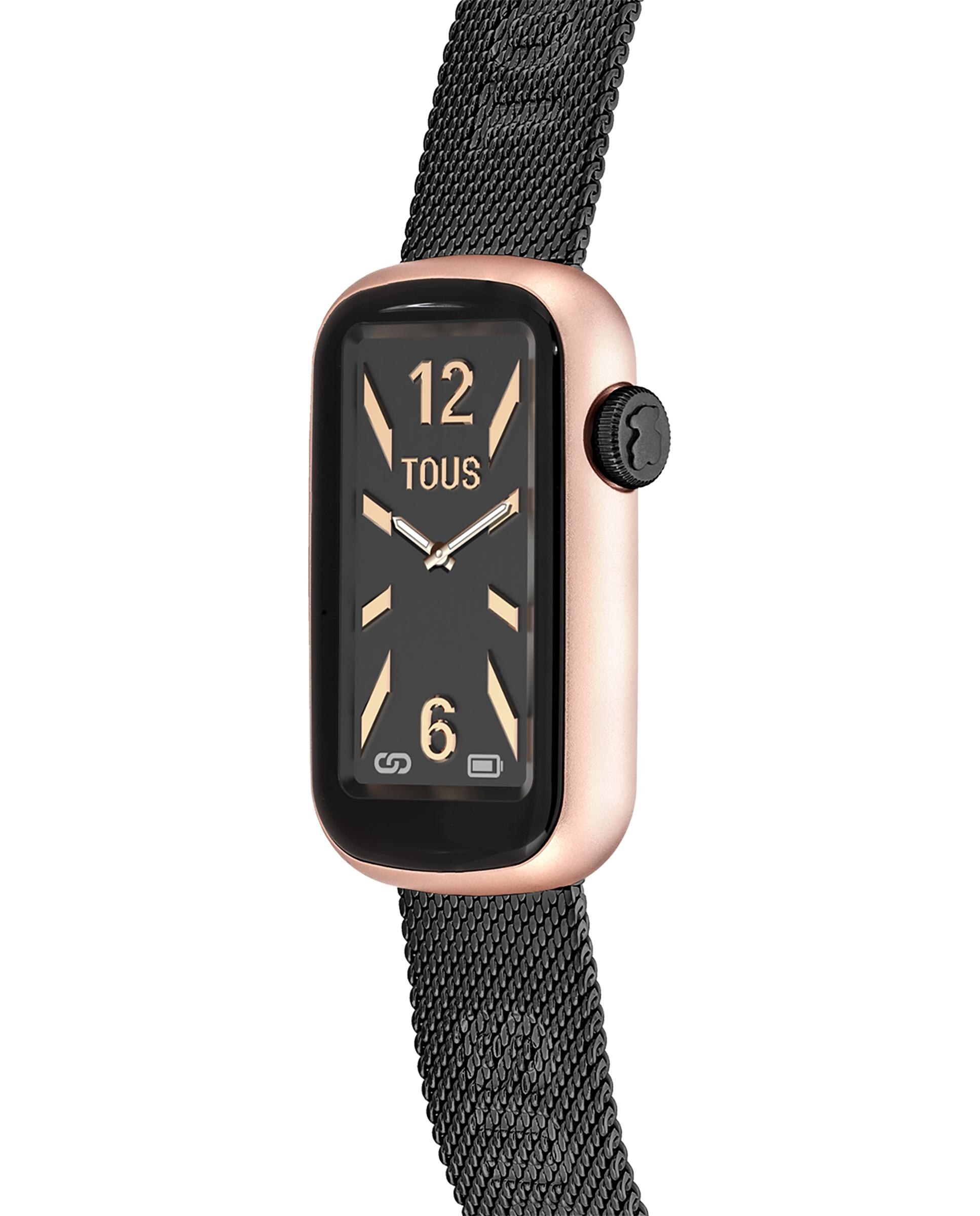 Smartwatch T-band Mesh com Bracelete de Aço Ip Cinzento-escuro Cinzento-escuro-2