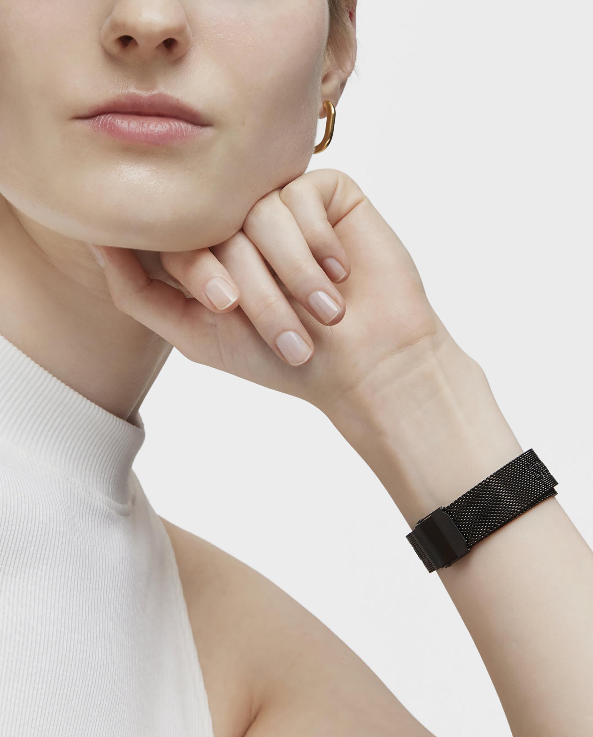 Smartwatch T-band Mesh com Bracelete de Aço Ip Cinzento-escuro Cinzento-escuro-6