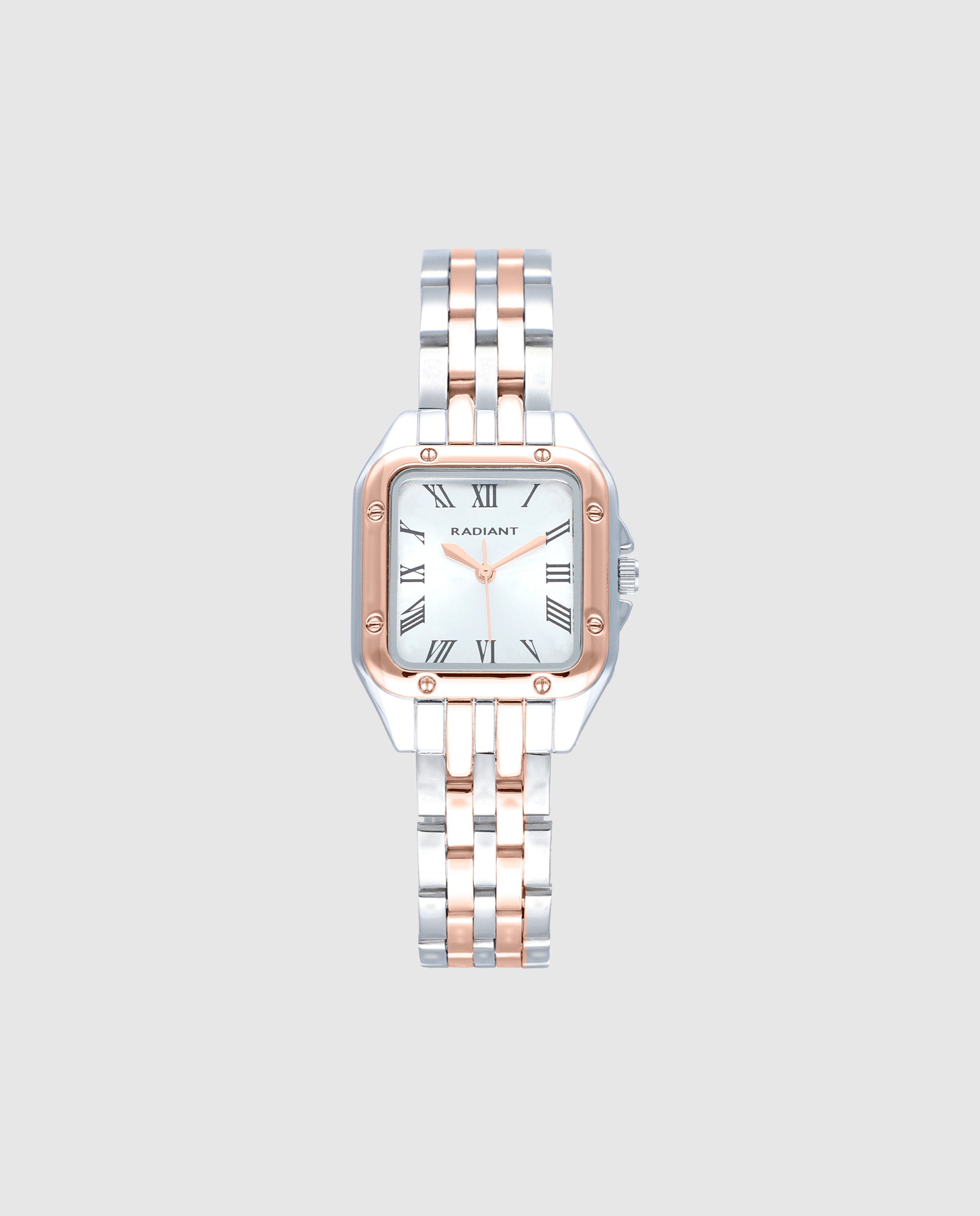 Relógio Analógico Bahamas Ra618204 de Aço e Bracelete Bicolor em Ouro Rosa Prata / Rosa-1