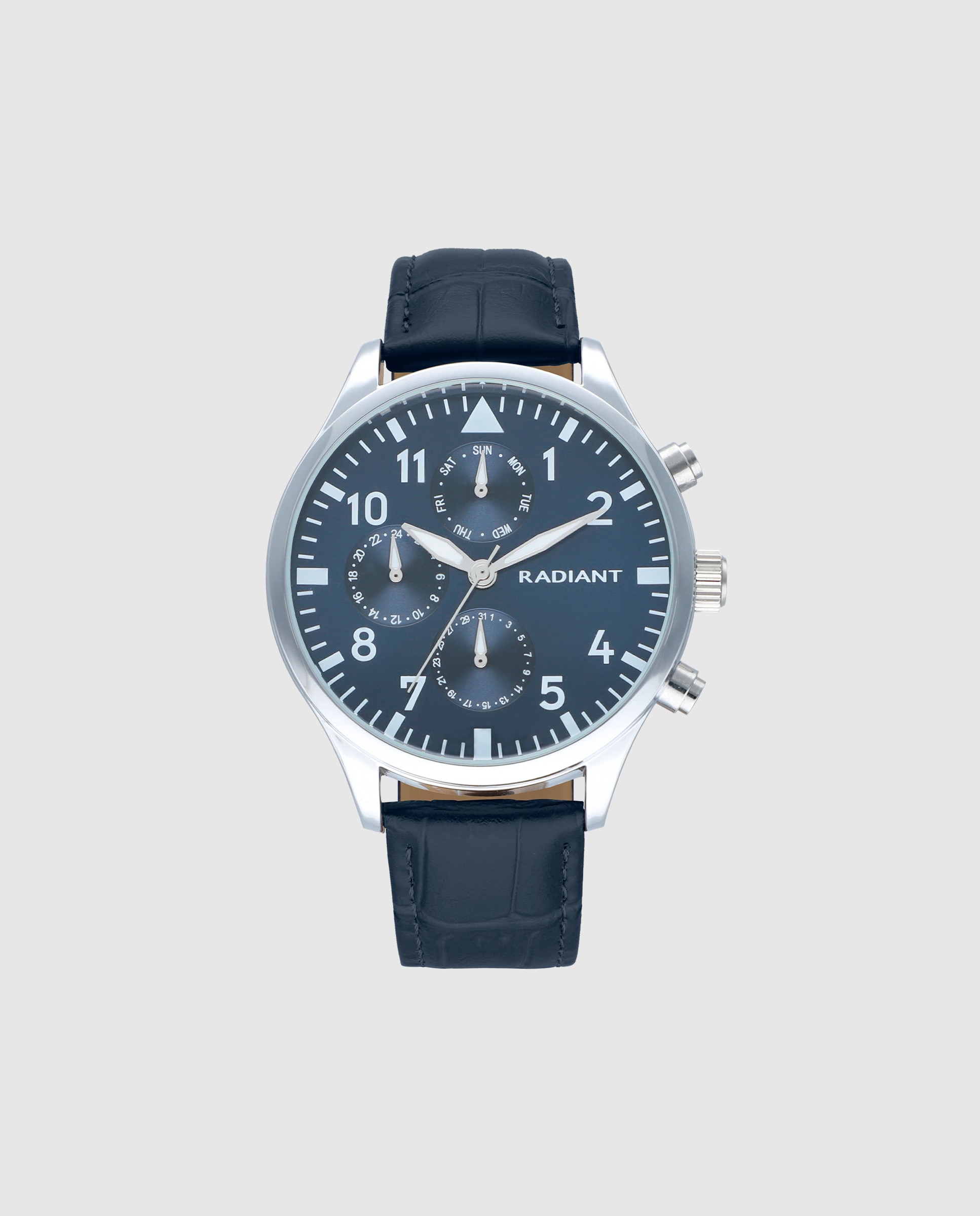 Relógio Caiman Ra612705 de Pele Sintética e Bracelete Azul Azul-1