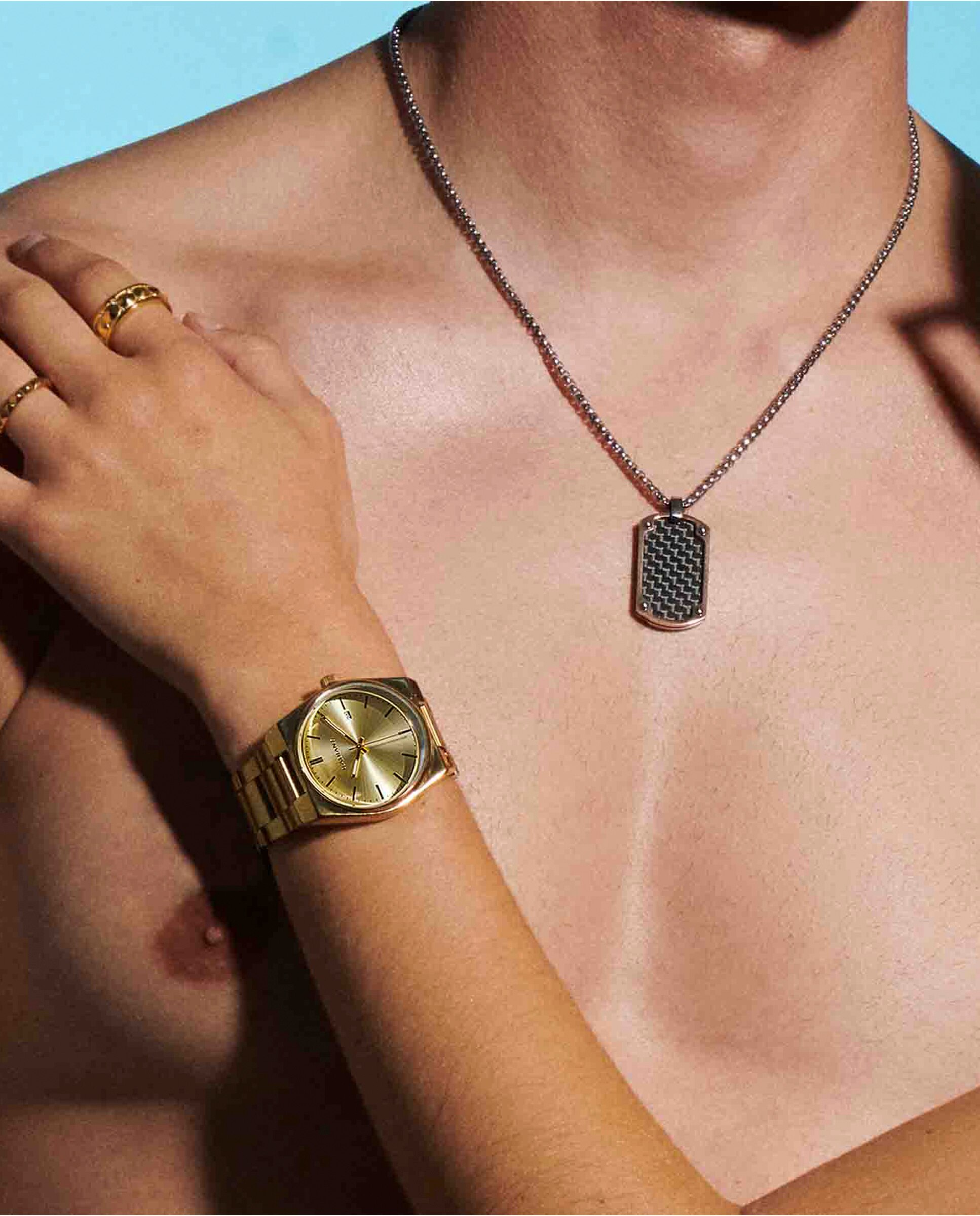 Relógio Air Ra636203 de Aço e Bracelete Dourada Ouro-6