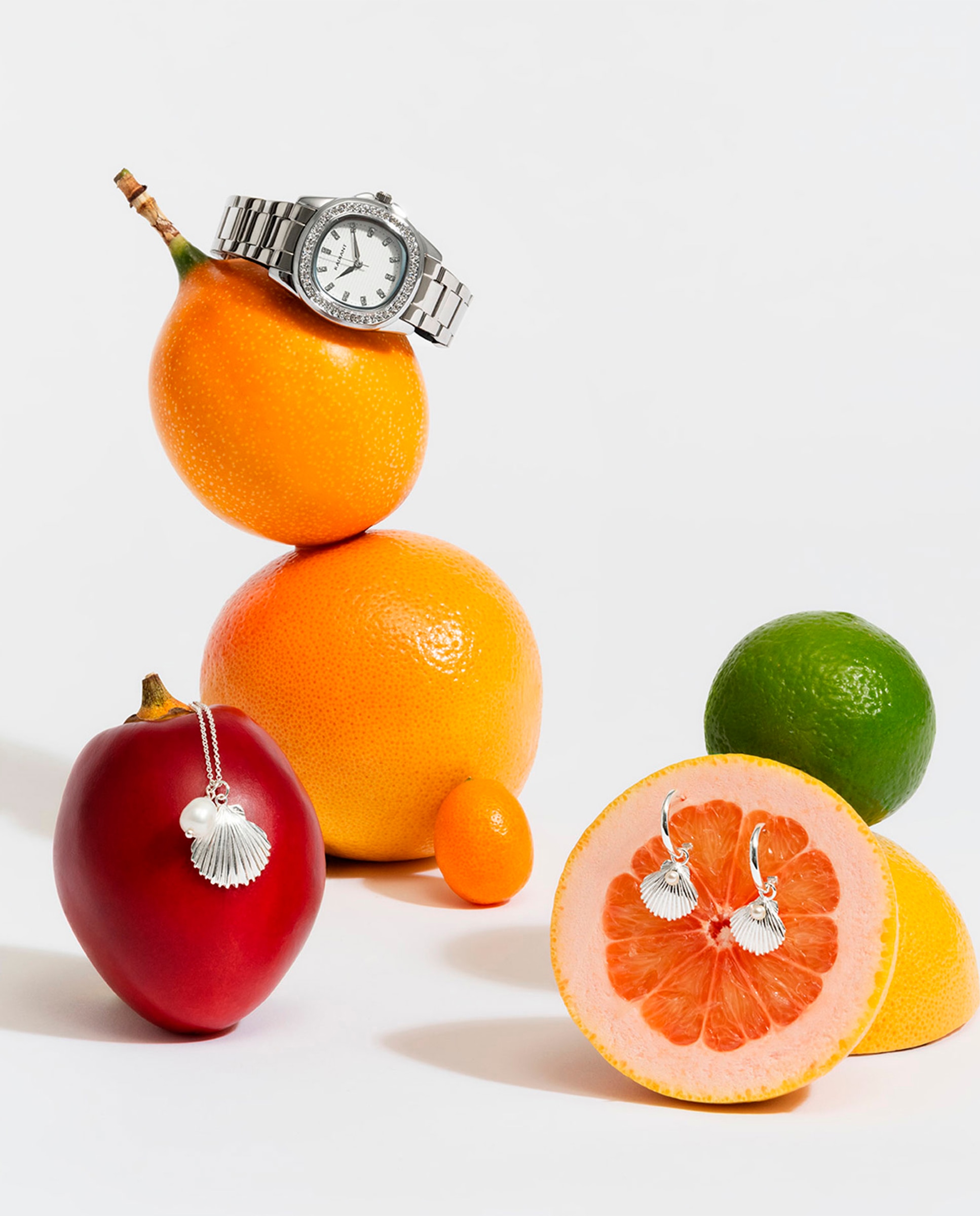 Relógio Scape Ra637201 de Aço e Bracelete Prateada/cinza Prata-3