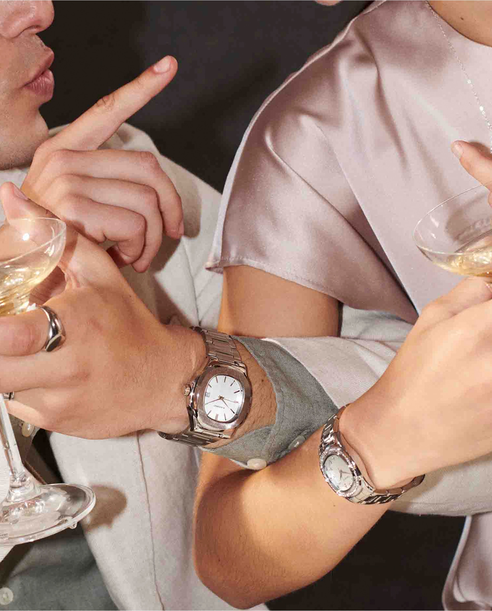 Relógio Analógico T-time Ra639201 de Aço e Bracelete Prateada em Cinzento Prata-5