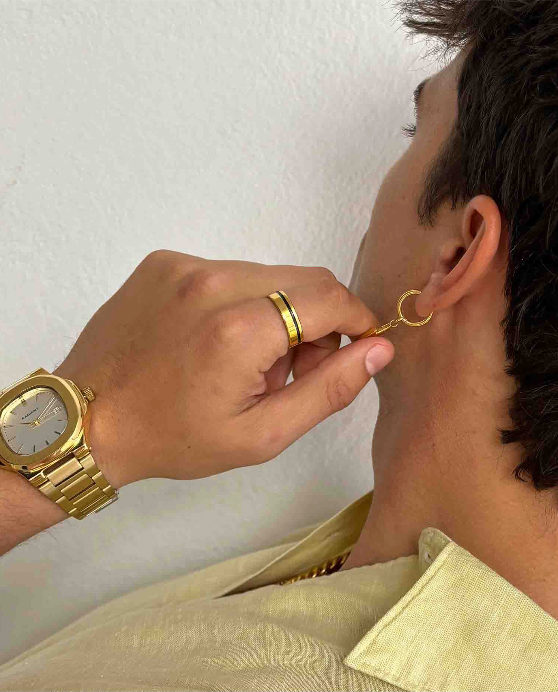 Relógio Analógico T-time Ra639203 de Aço e Bracelete Dourada Ouro-6