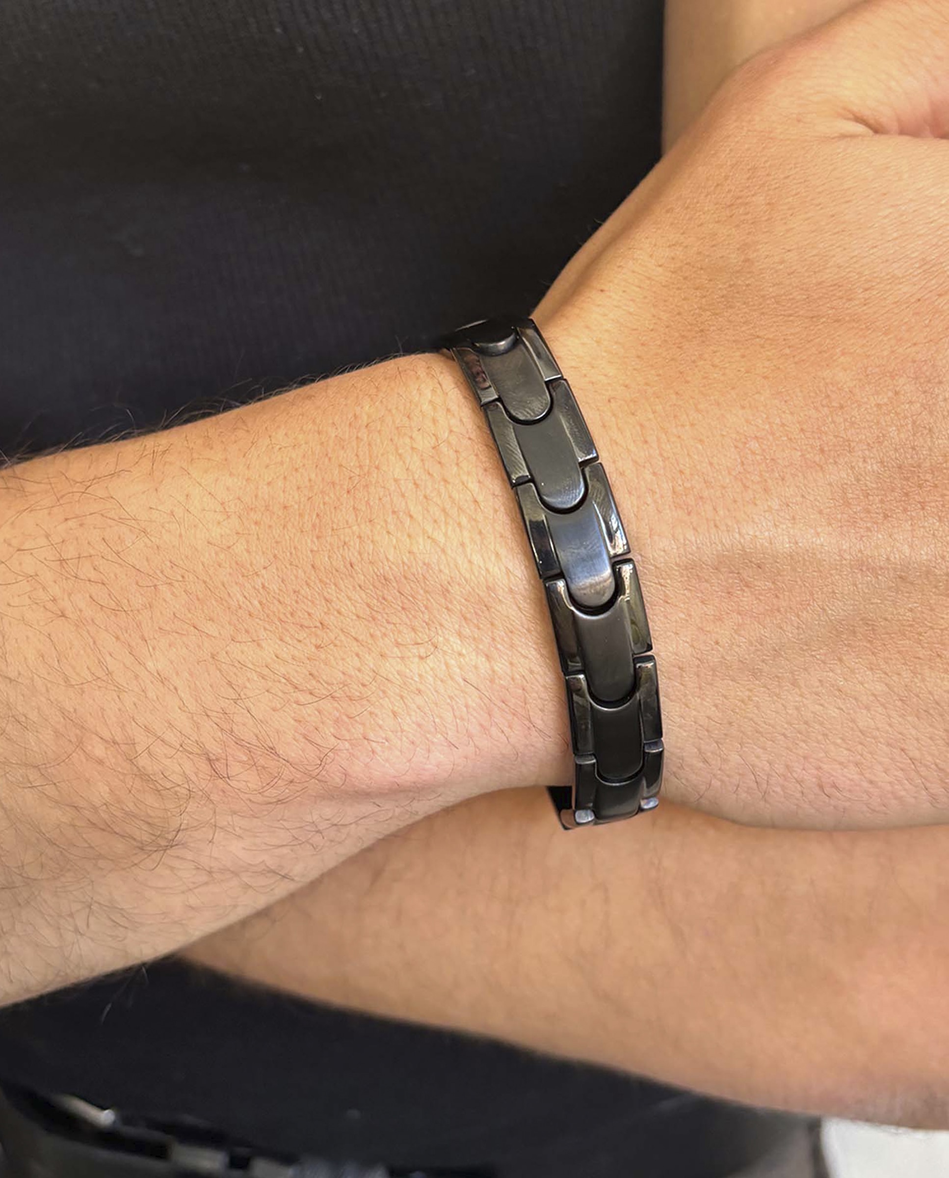 Pulseira Txema de Aço em Preto Preto-4