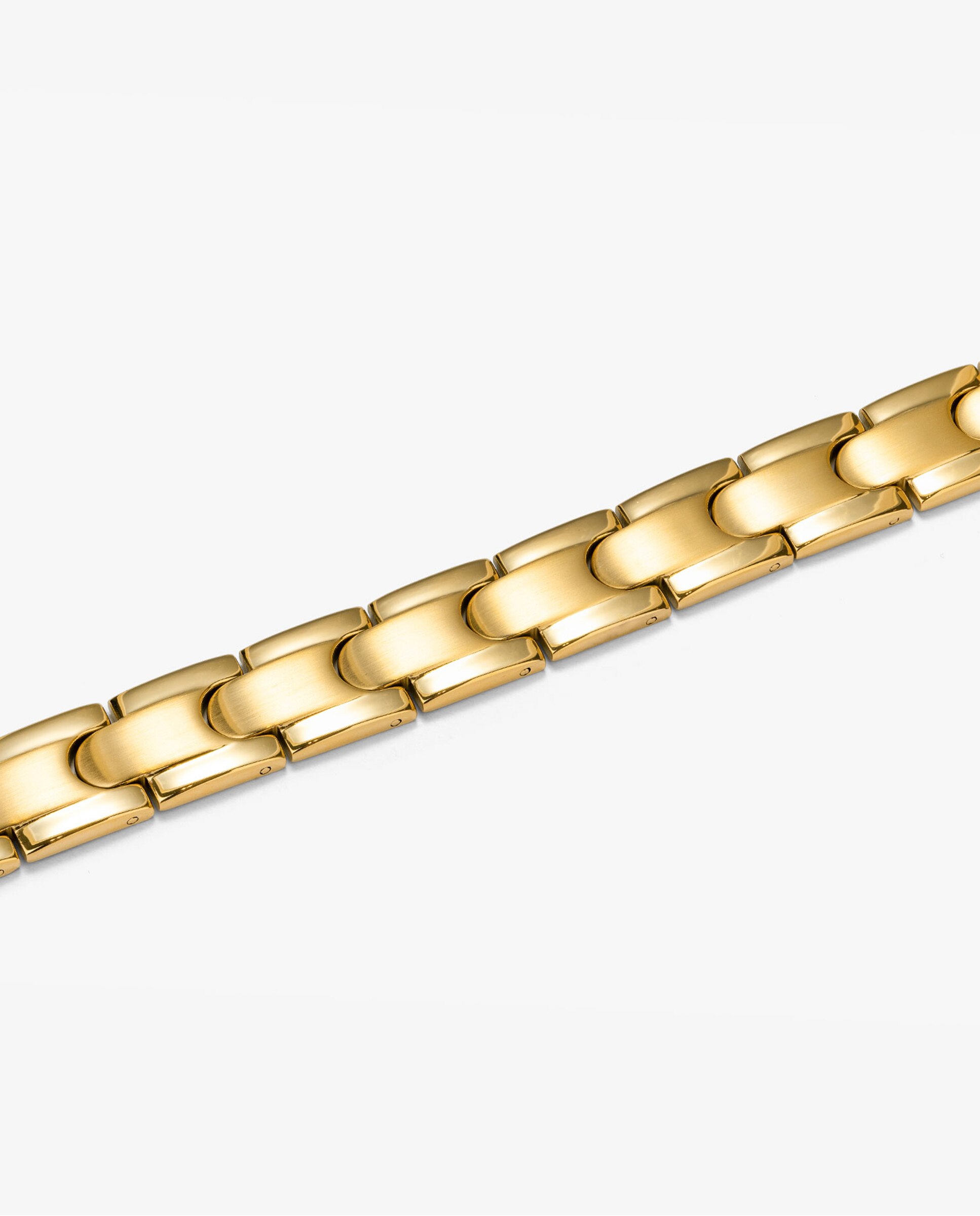 Pulseira Txema de Aço em Dourado Ouro-2