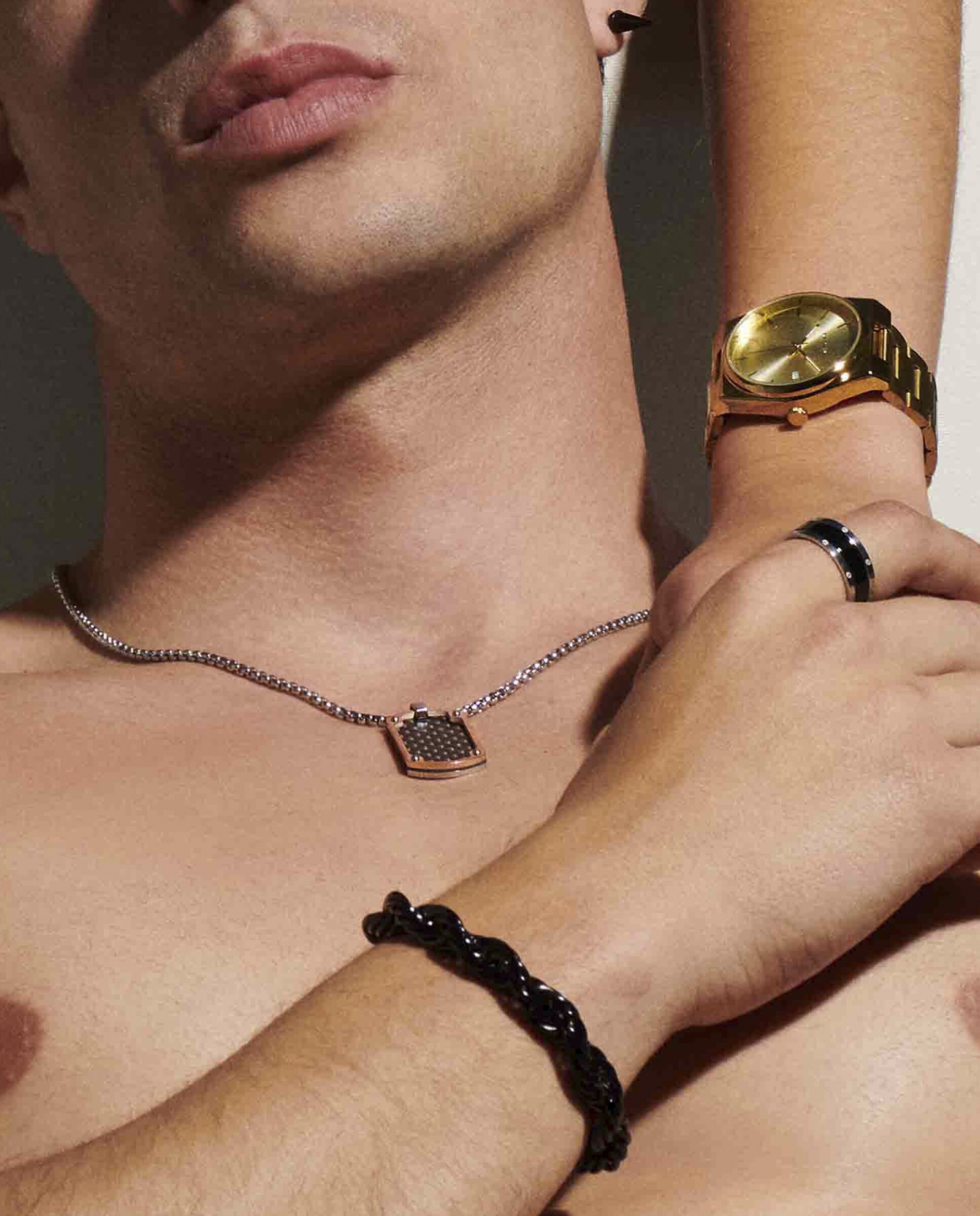Pulseira Txema de Aço em Preto Preto-3