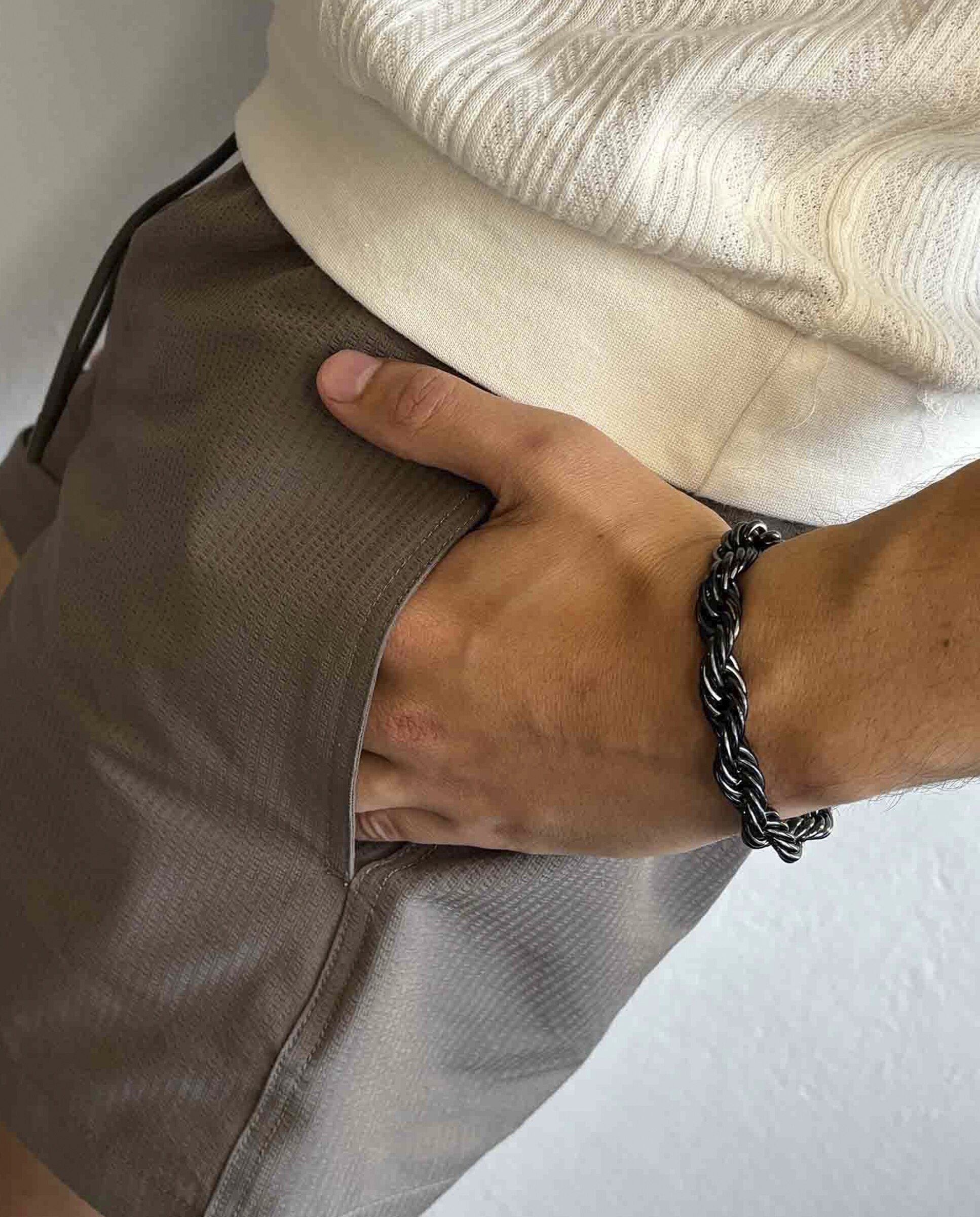 Pulseira Txema de Aço em Preto Preto-4
