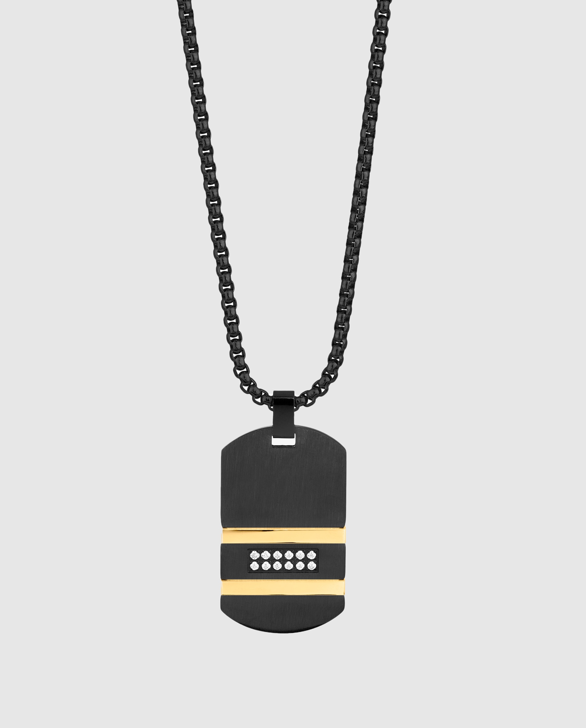 Corrente D Martinez de Aço em Dourado Preto-1