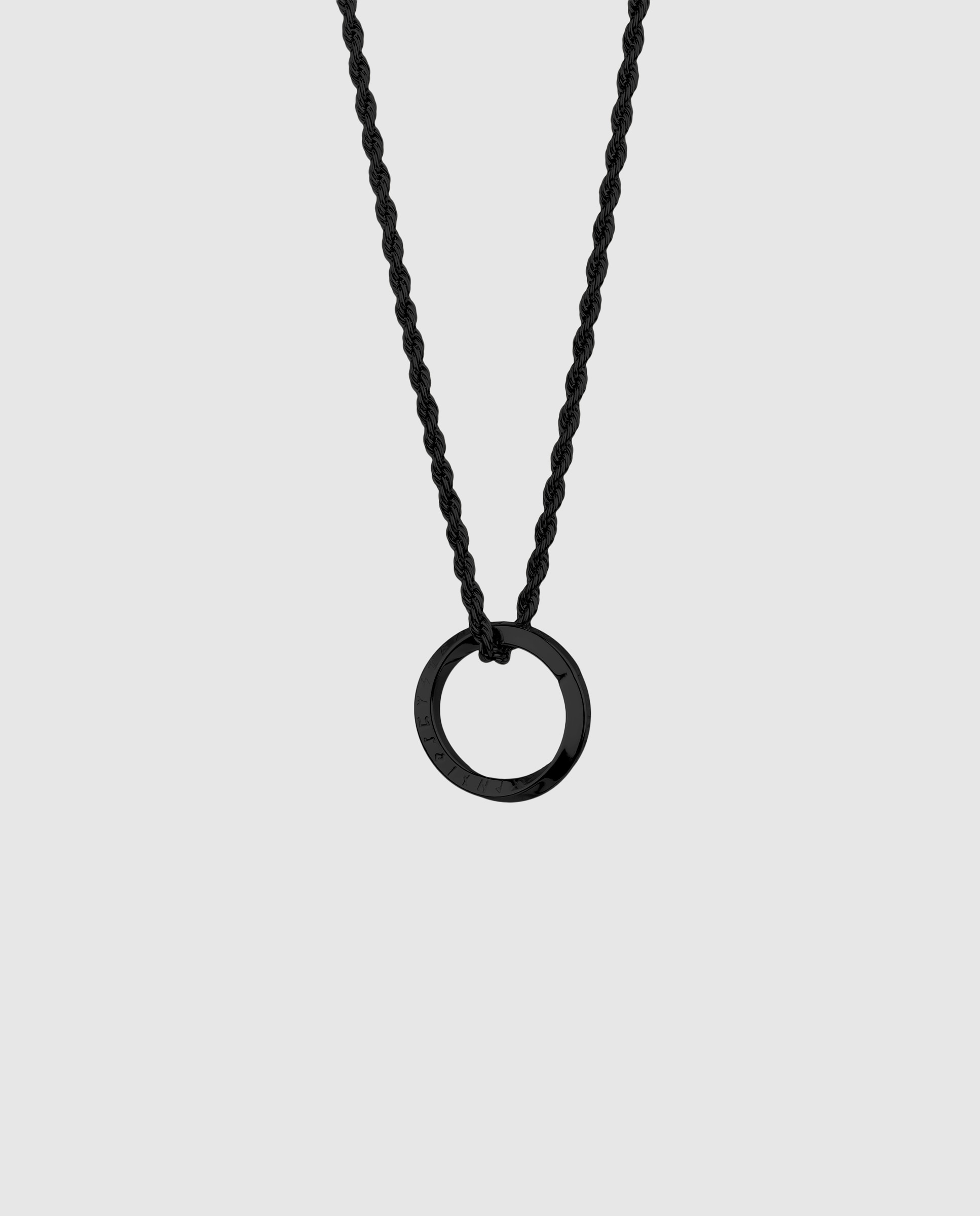 Corrente Piti de Aço em Preto Preto-1