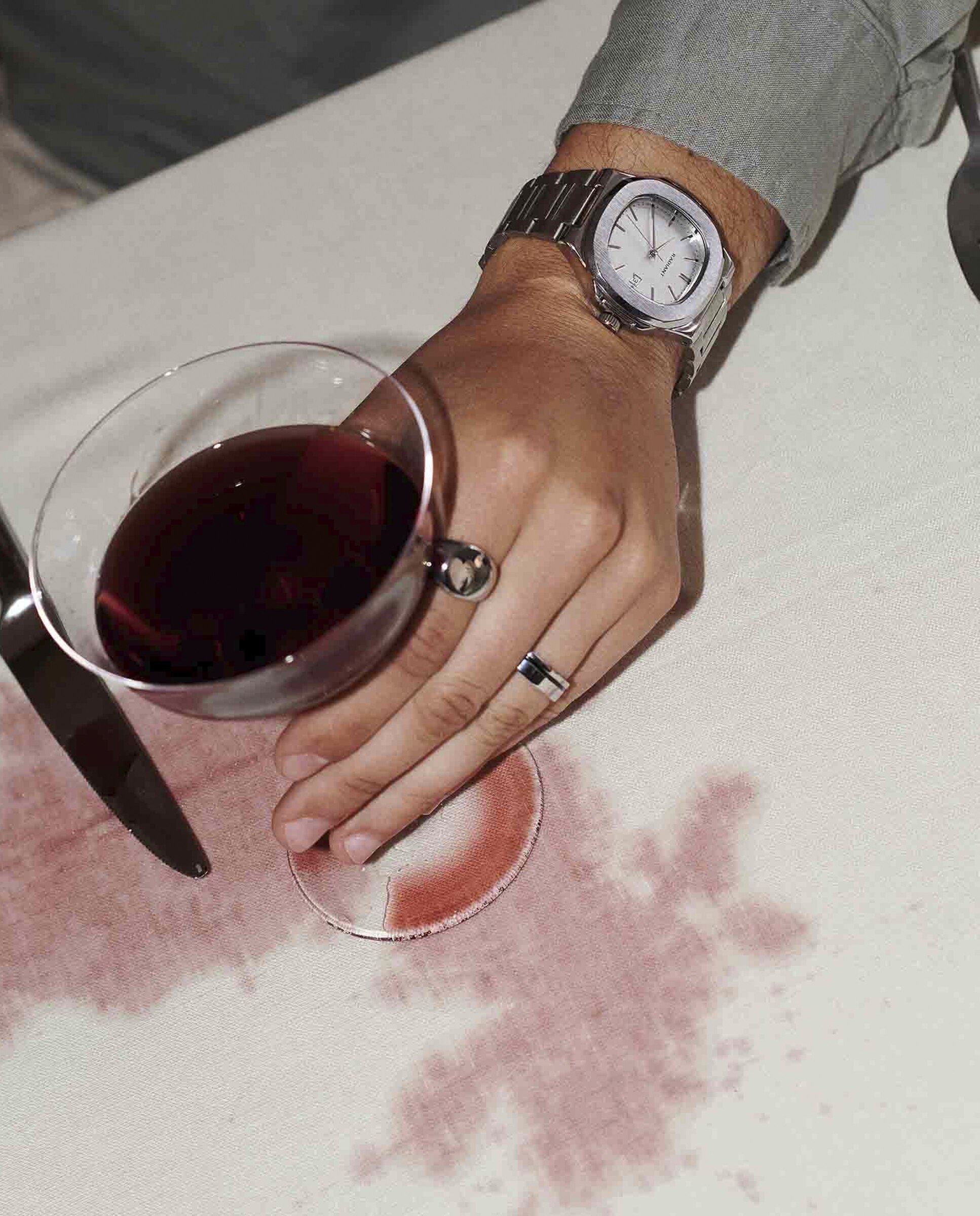 Anel Nogueiras de Aço Prateado Prata-4