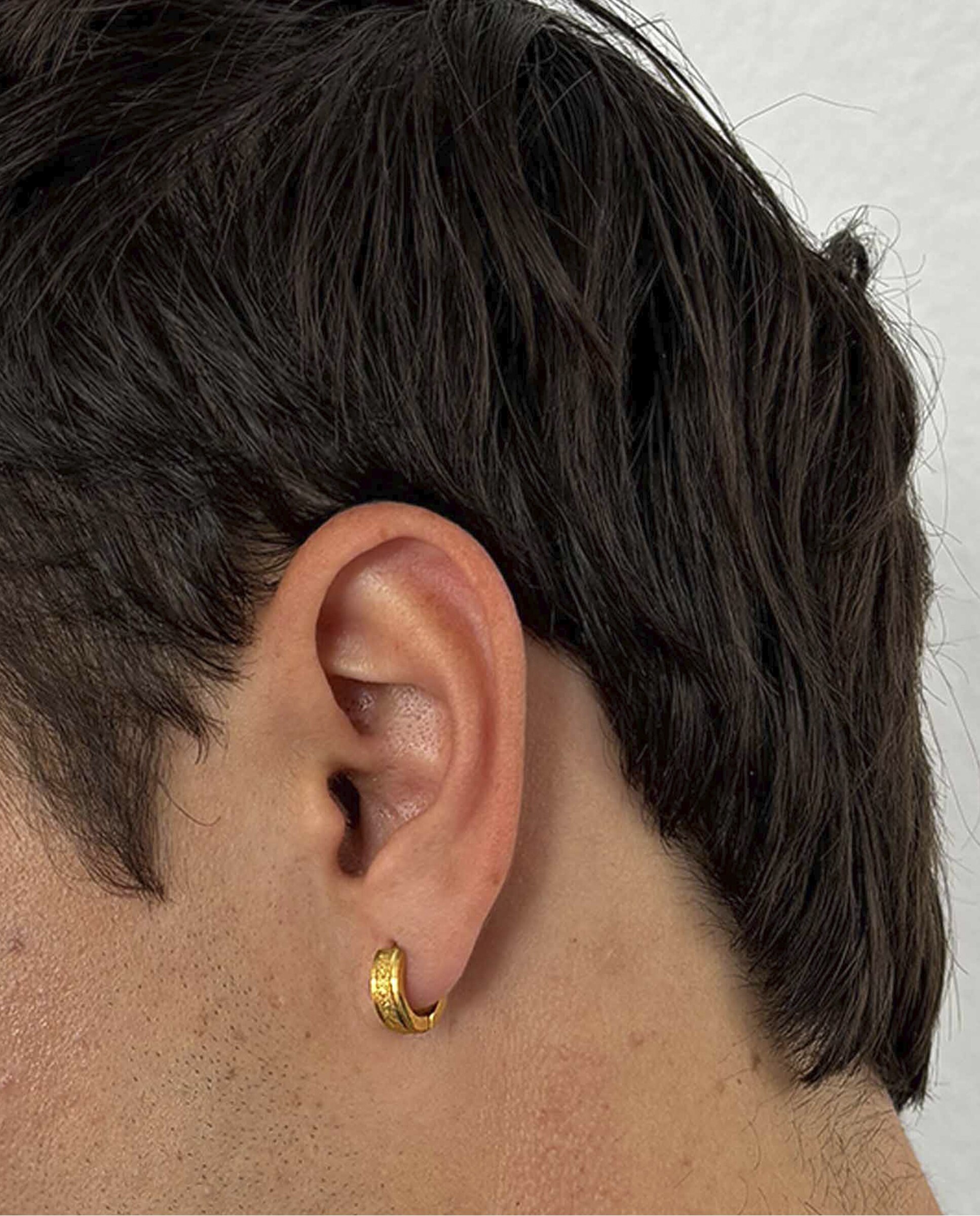 Pendentes P Perez de Aço Dourado Ouro-4