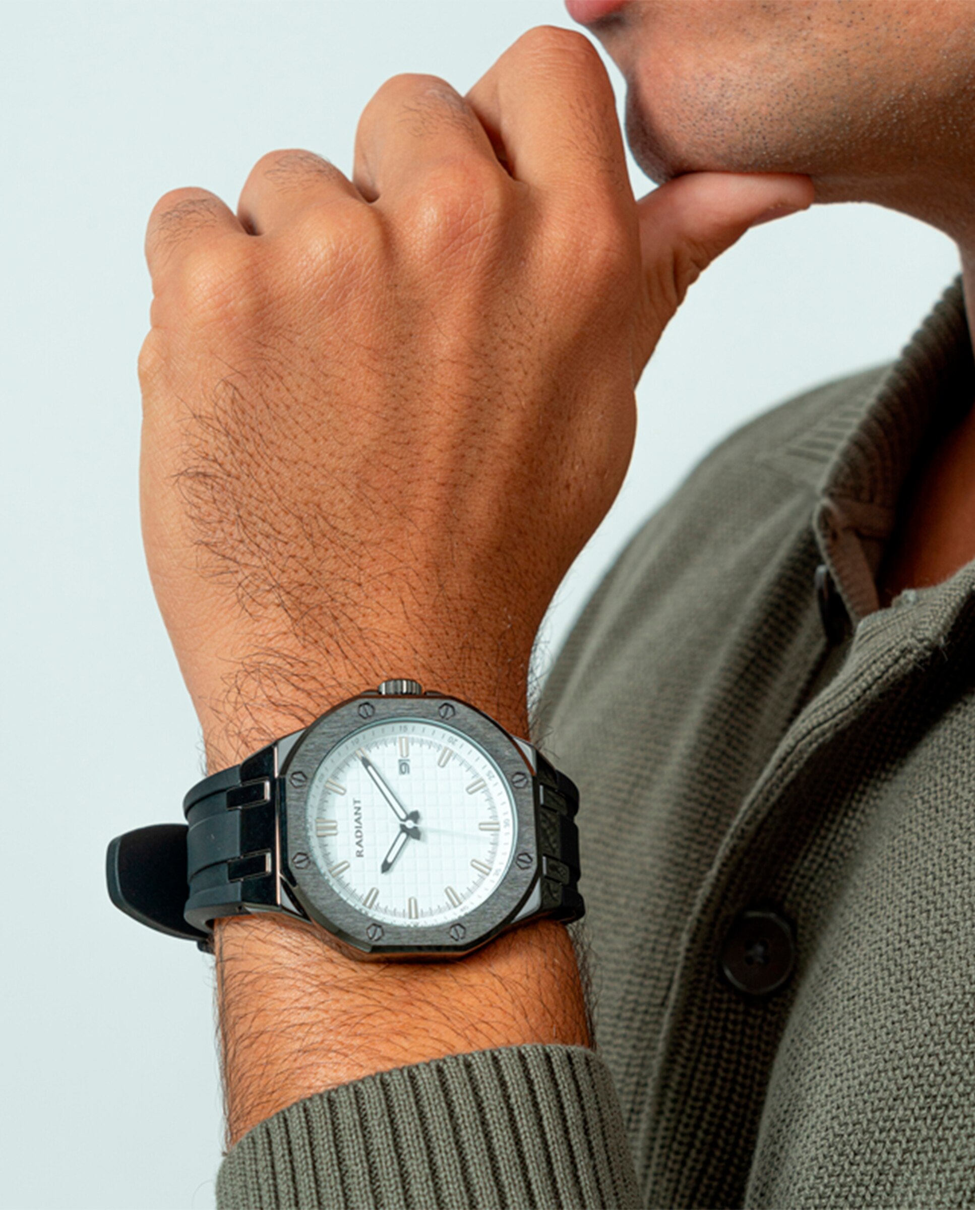 Relógio Leonardo Ra652201 de Silicone e Bracelete em Preto Preto-4