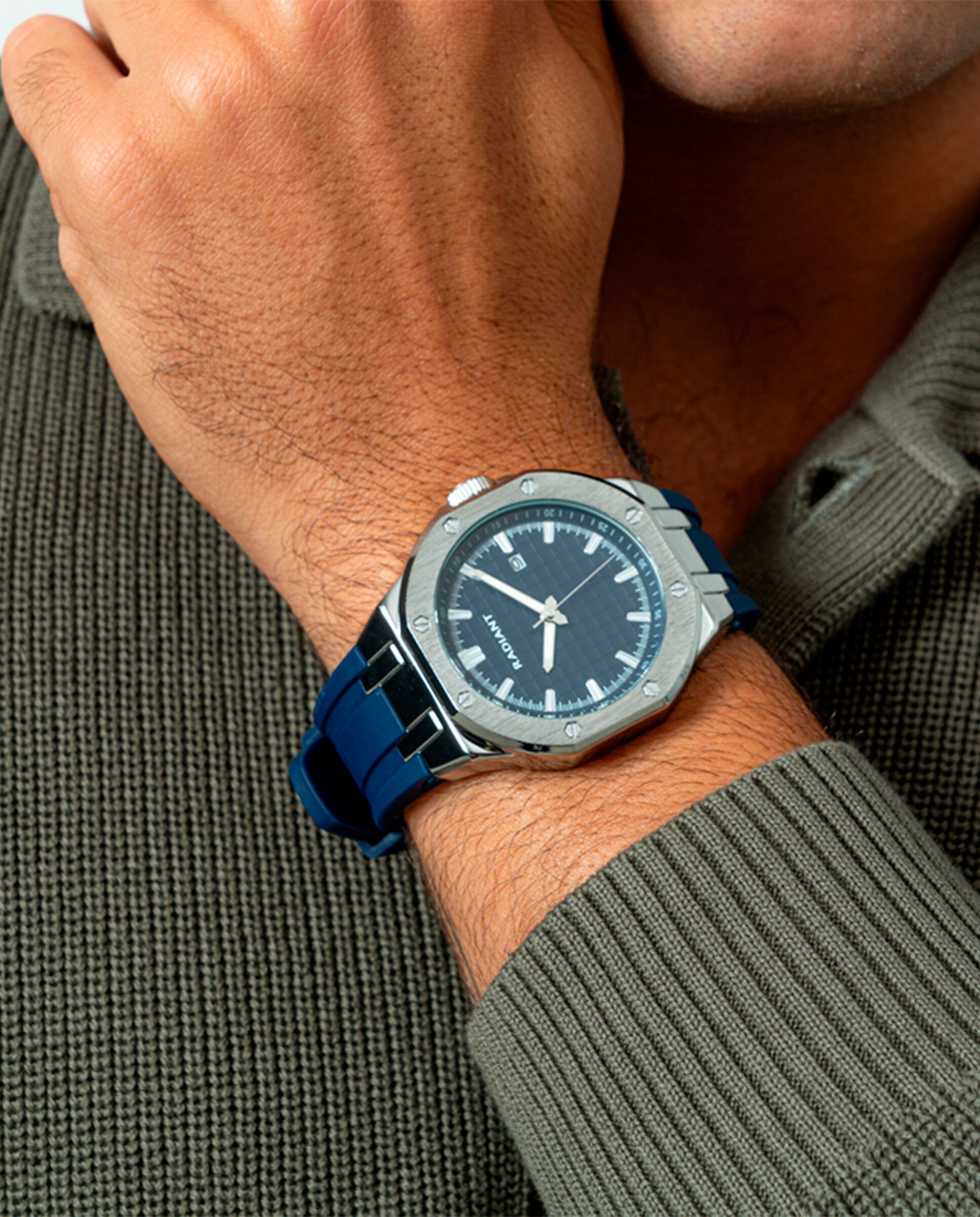Relógio Leonardo Ra652203 de Silicone e Bracelete Azul Azul-5