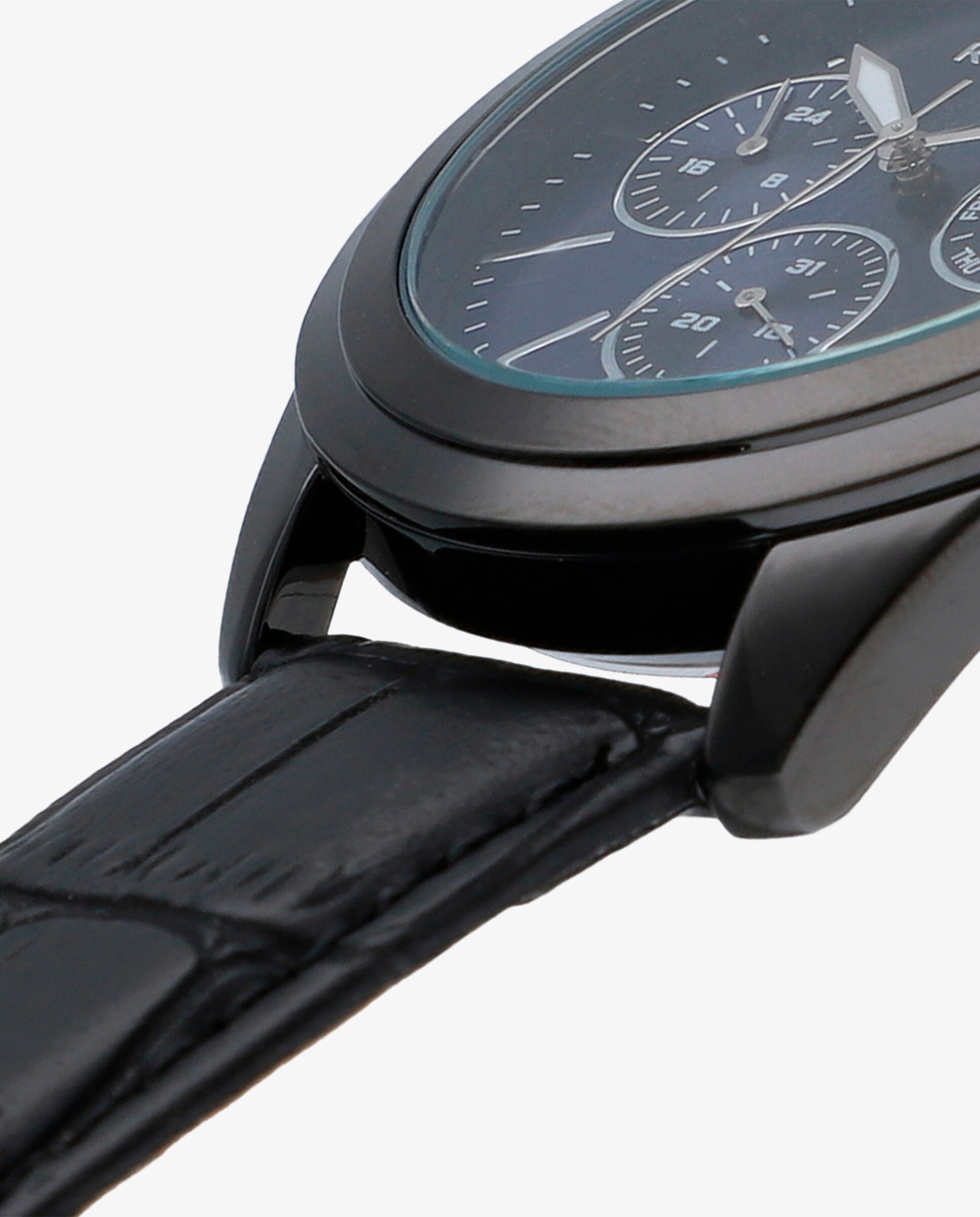 Relógio Harry Ra656701 de Pele Sintética e Bracelete em Preto Preto-3