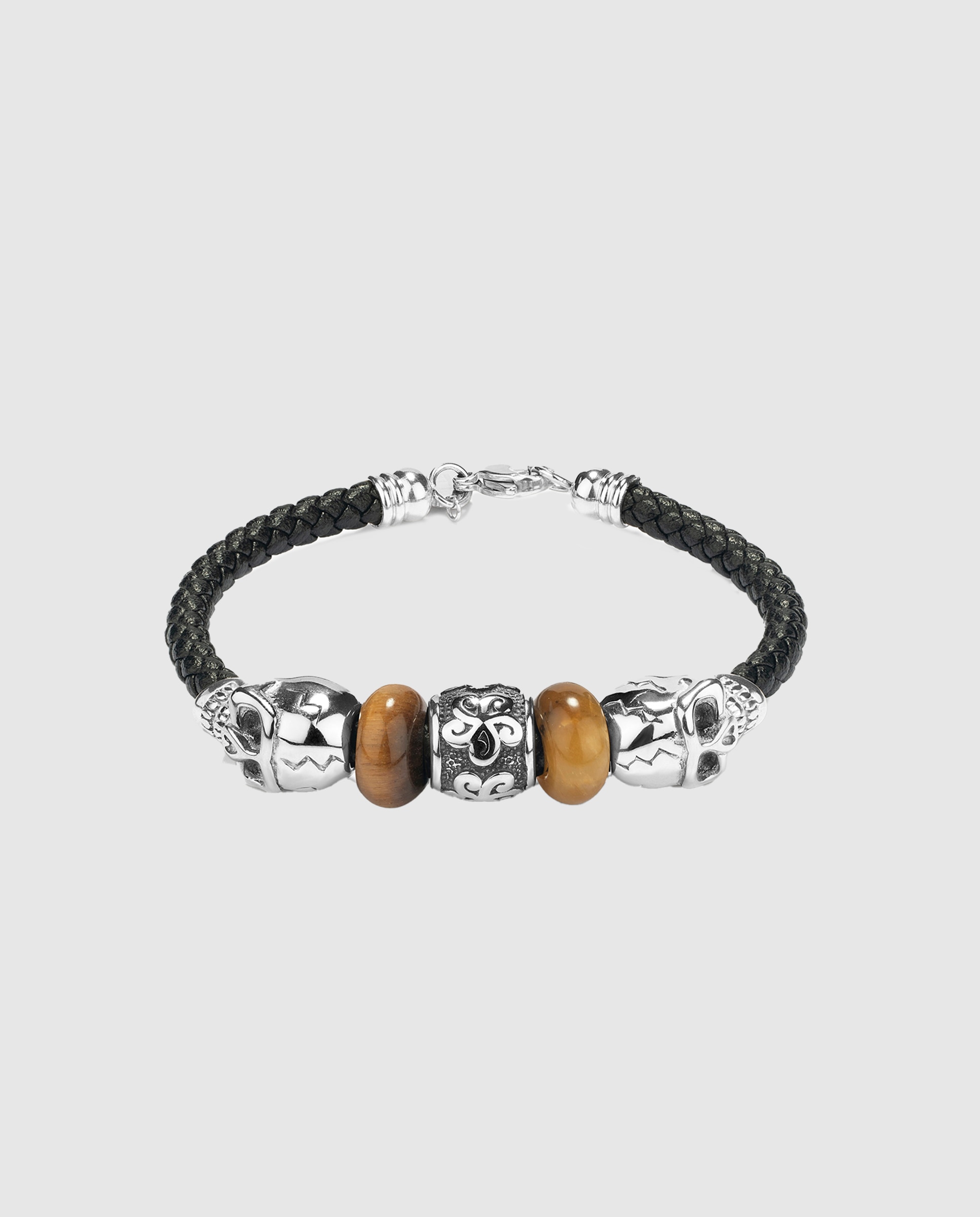 Pulseira Pirate de Aço Prateada Prata-1