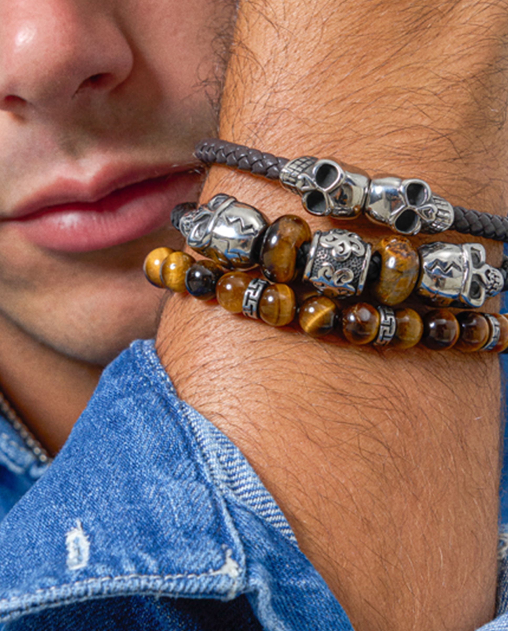 Pulseira Pirate de Aço Prateada Prata-3
