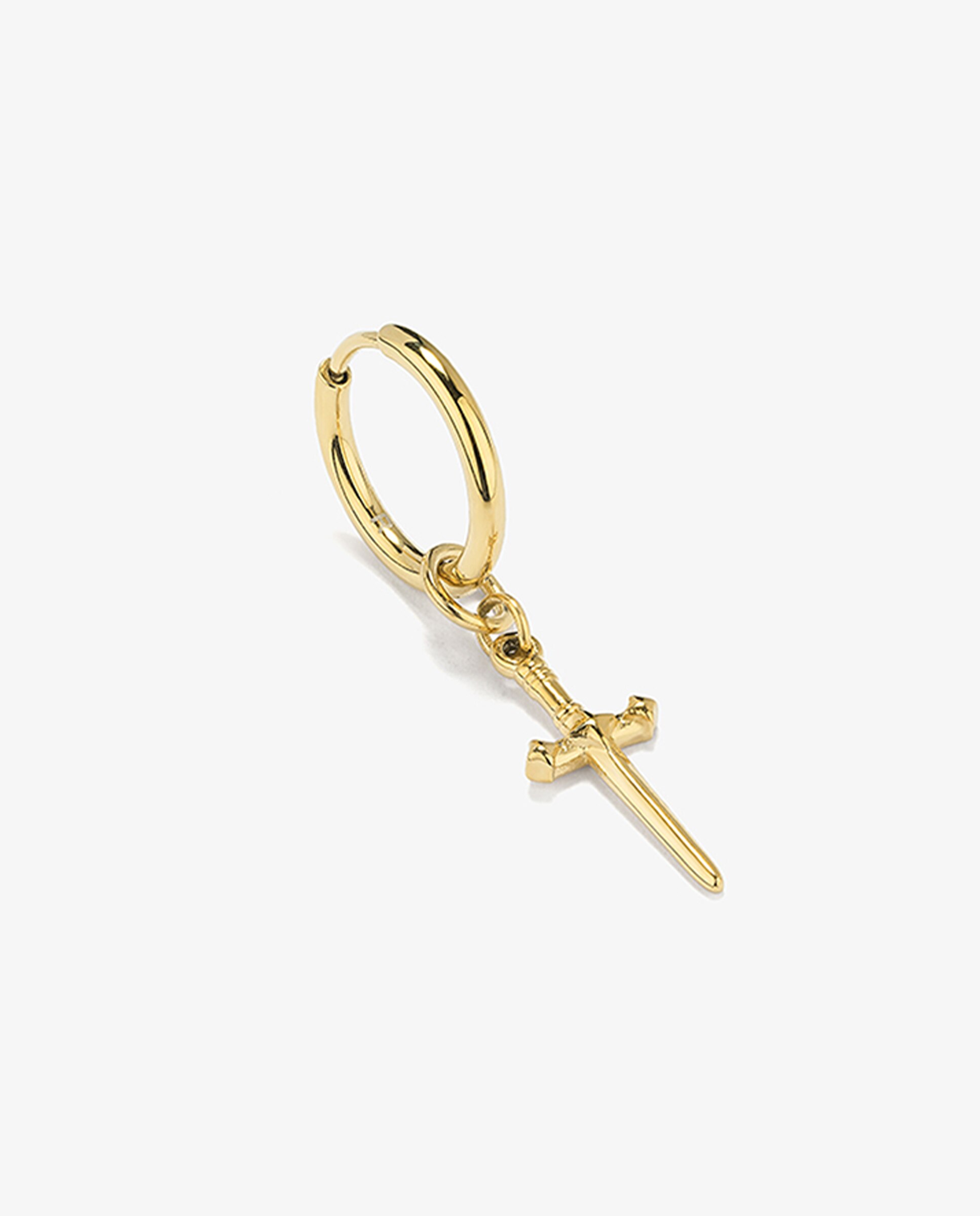 Brincos Pirate de Aço em Dourado Ouro-2