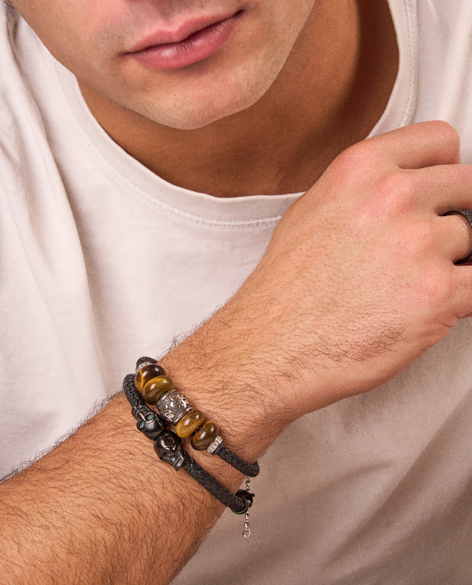 Pulseira Pirate de Aço Prateada Prata-3