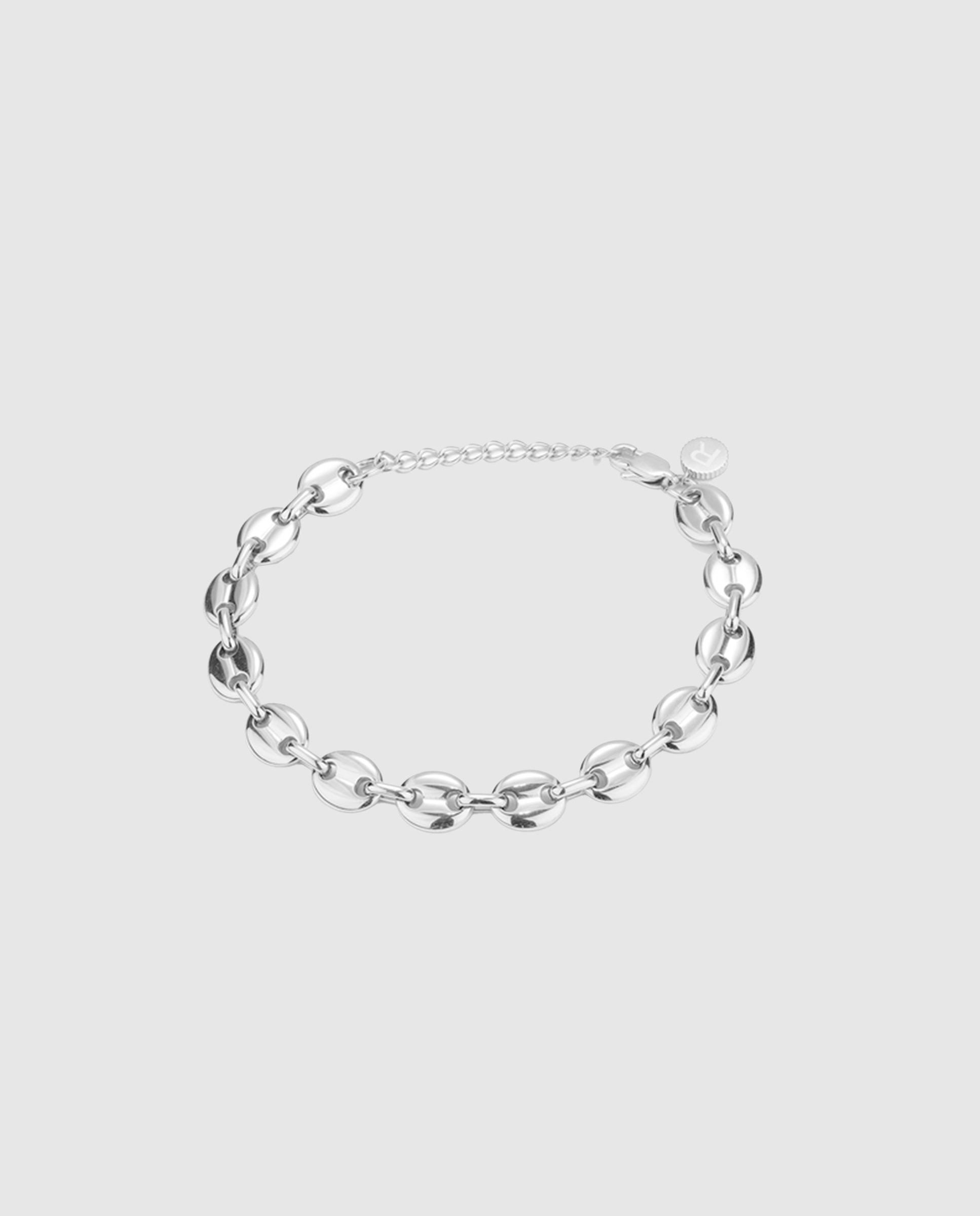 Pulseira Calabrote de Aço Prateada Prata-1