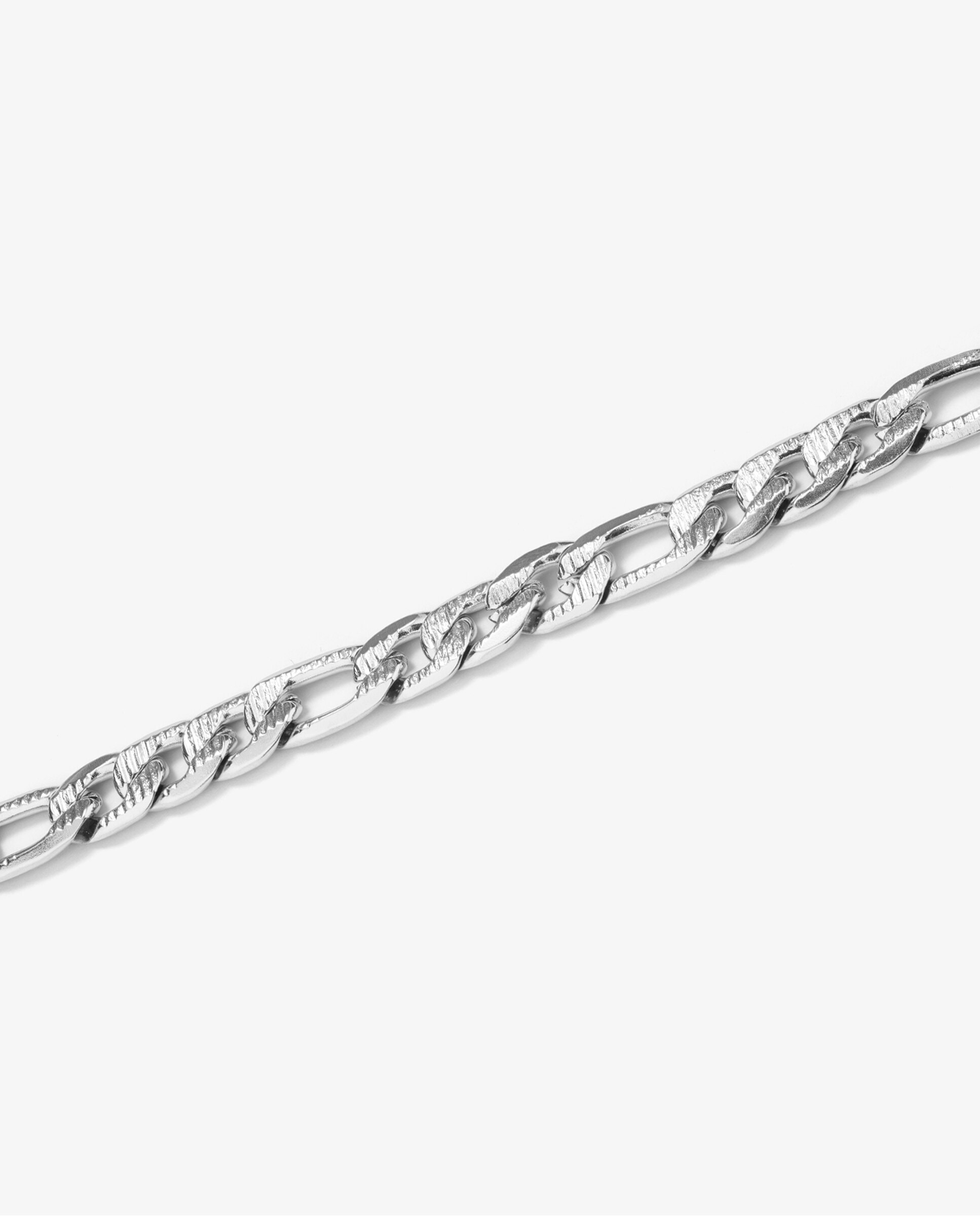 Pulseira Padlock de Aço Prateada Prata-2