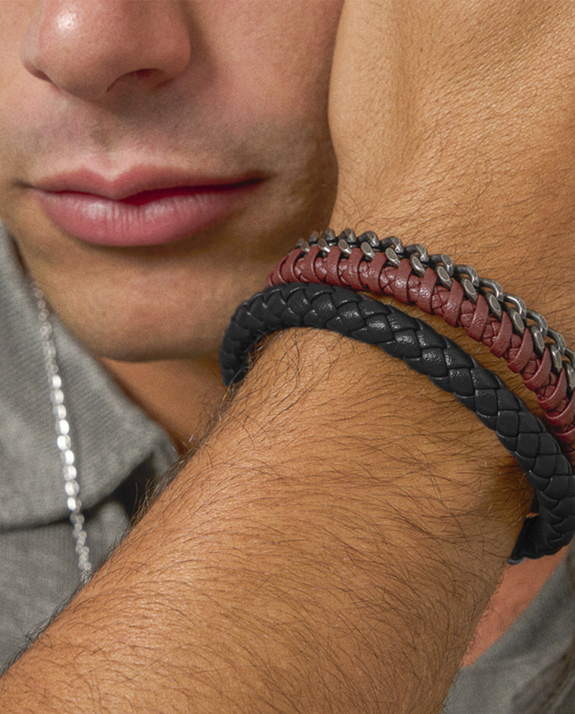 Pulseira Nature de Aço Prateada Prata-3