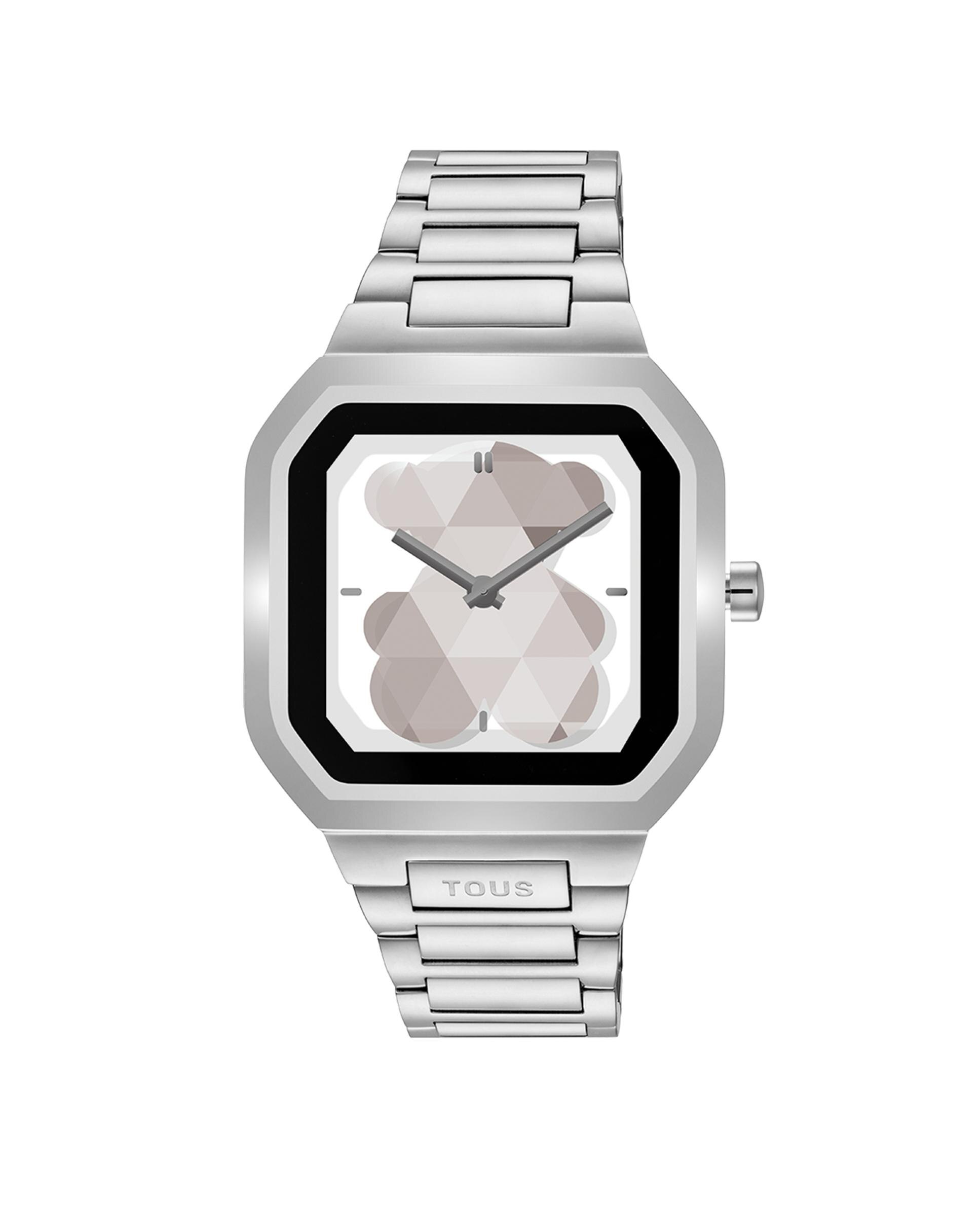 Smartwatch B-connect com Bracelete de Aço Prata-1
