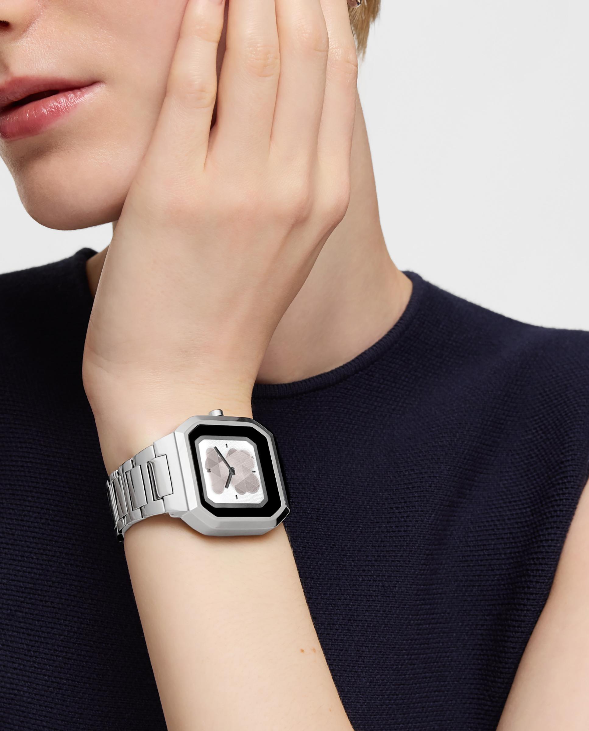 Smartwatch B-connect com Bracelete de Aço Prata-3