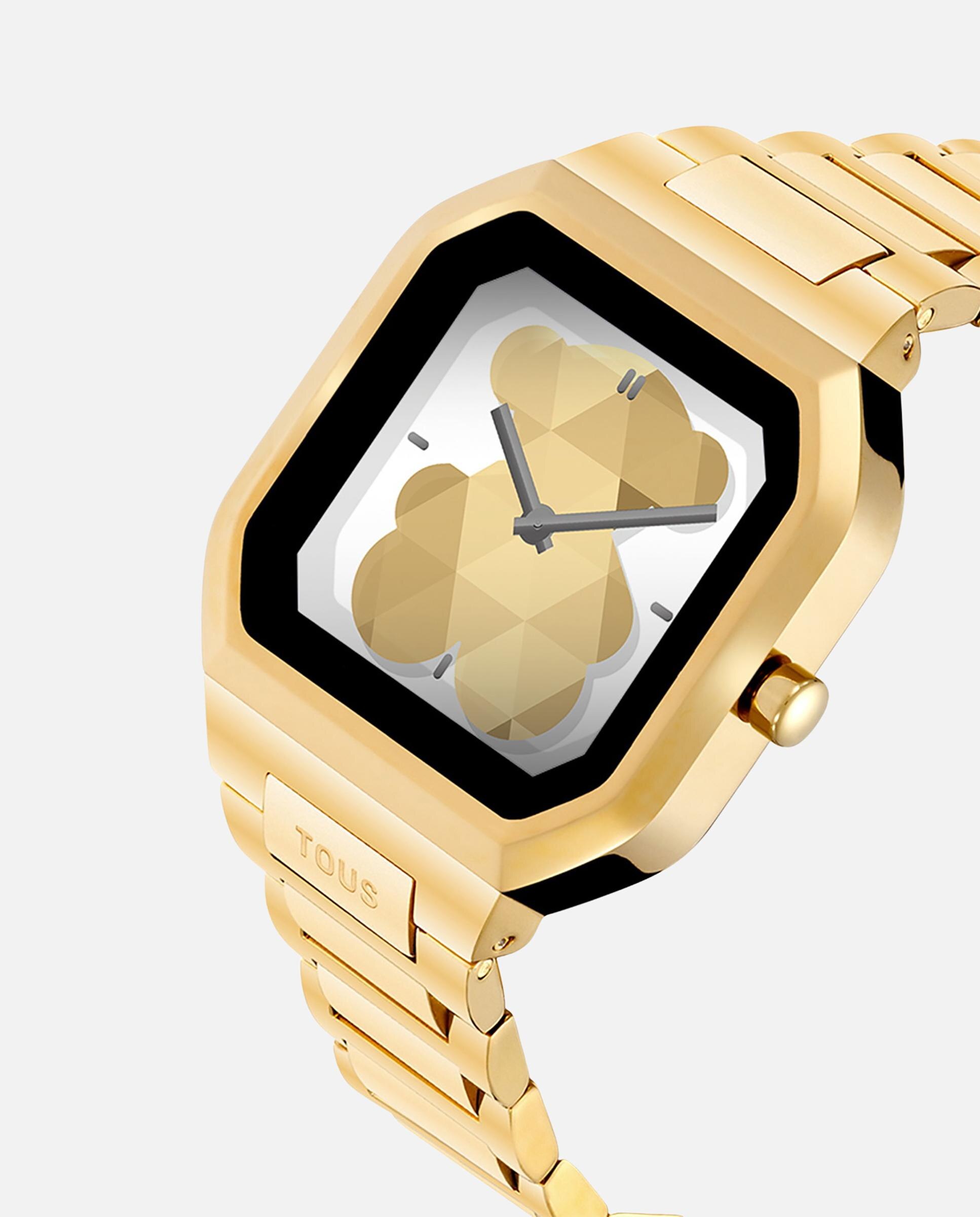 Smartwatch B-connect com Bracelete de Aço em Dourado Dourado-2