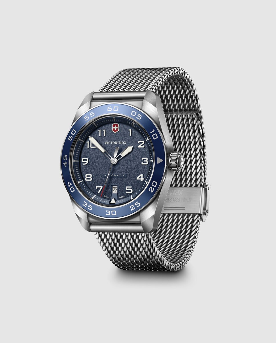 Relógio Swiss Army V242045 Automático de Aço e Pulseira Prateada Prata-2