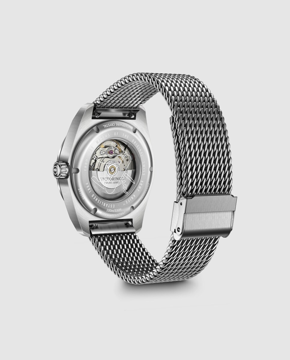Relógio Swiss Army V242045 Automático de Aço e Pulseira Prateada Prata-3