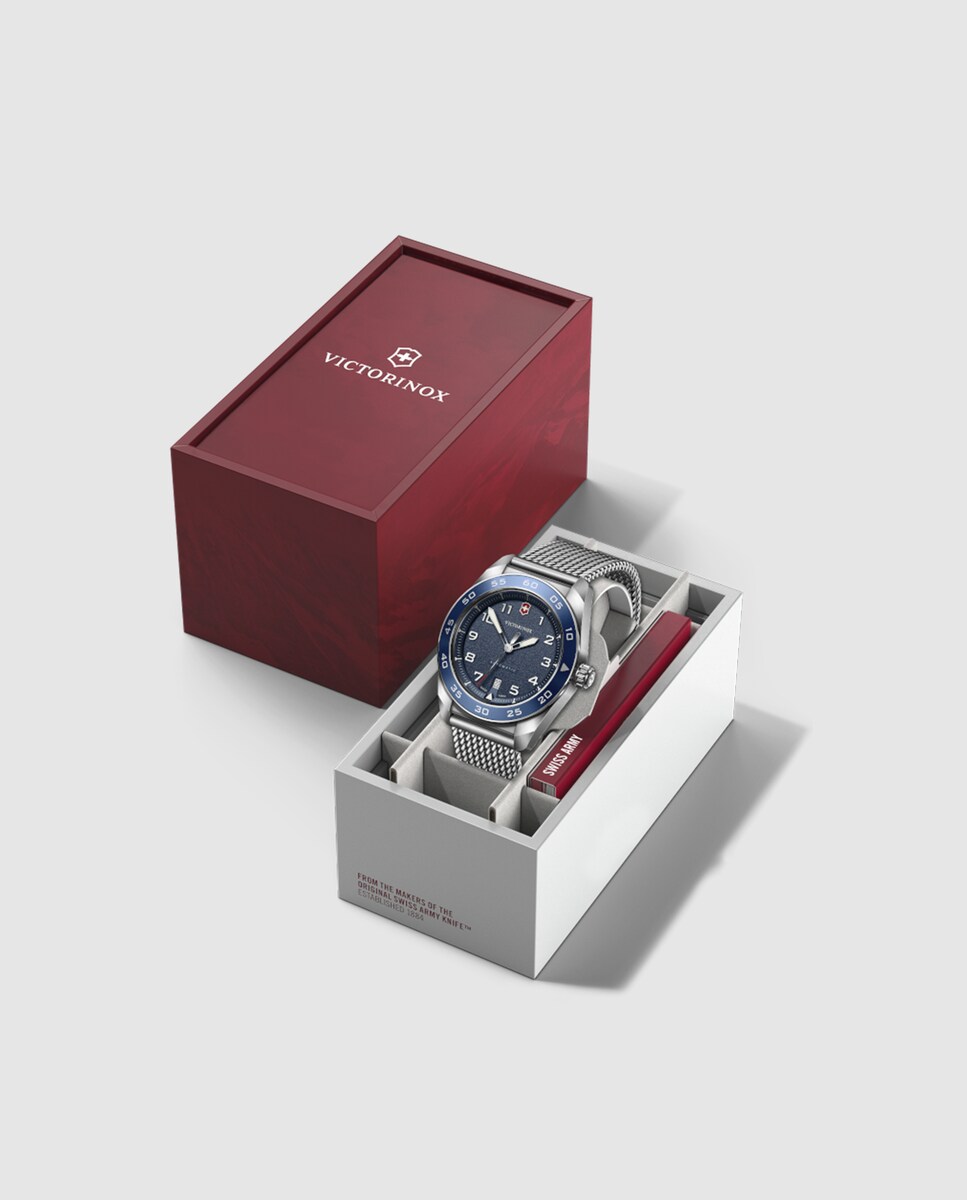 Relógio Swiss Army V242045 Automático de Aço e Pulseira Prateada Prata-4
