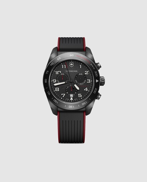 Imagem 0 de Relógio Swiss Army V242051 de Borracha e Pulseira Vermelha