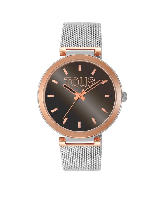 Imagem 0 de Relógio Analógico Unisex S-Mesh Mirror com Esfera Castanho