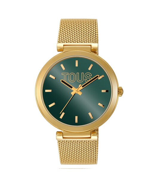 Imagem 0 de Relógio Analógico Unisex S-Mesh Mirror com Esfera Verde
