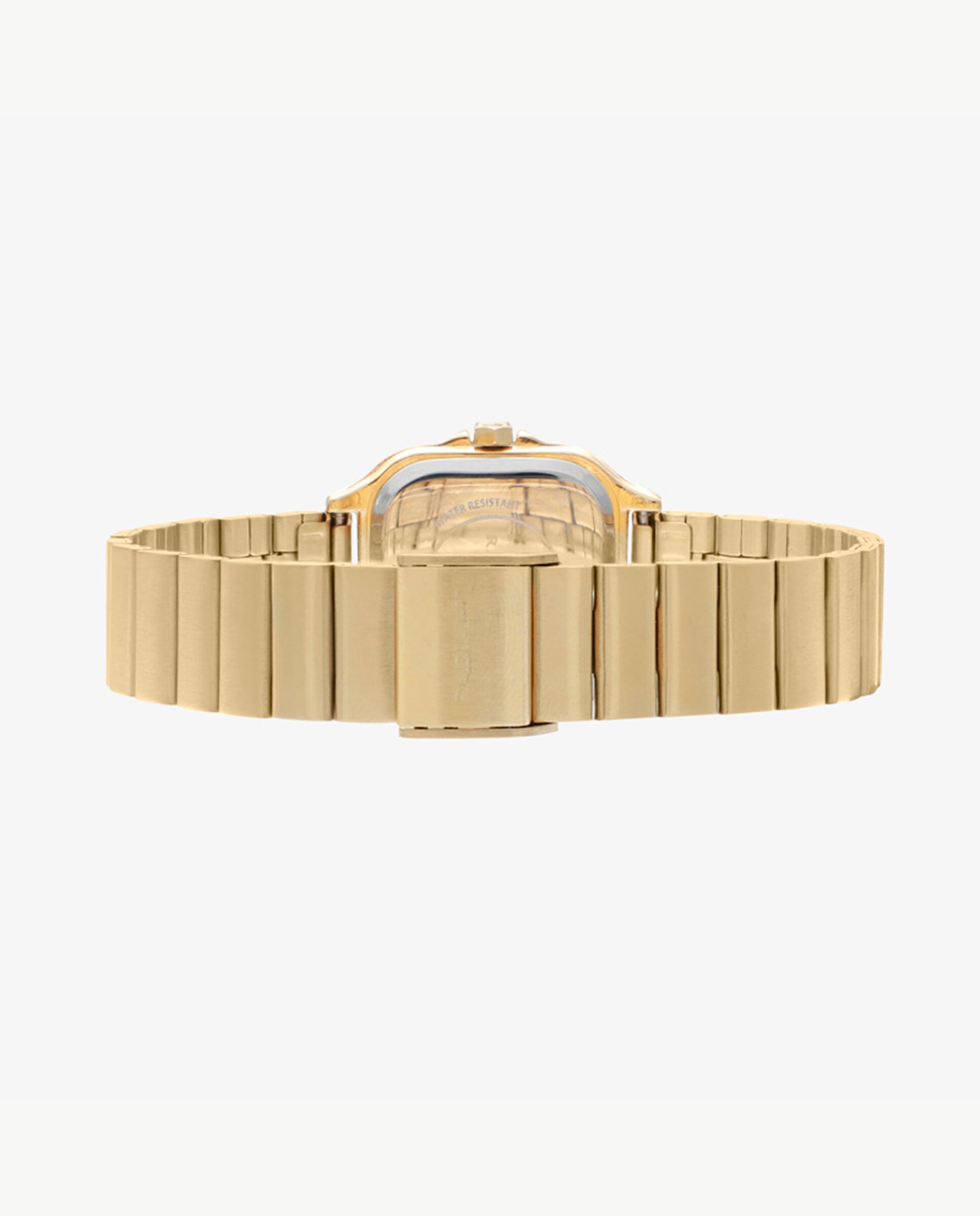 Relógio Analógico Chris Her Ra661205 de Aço e Bracelete Dourada Ouro-5