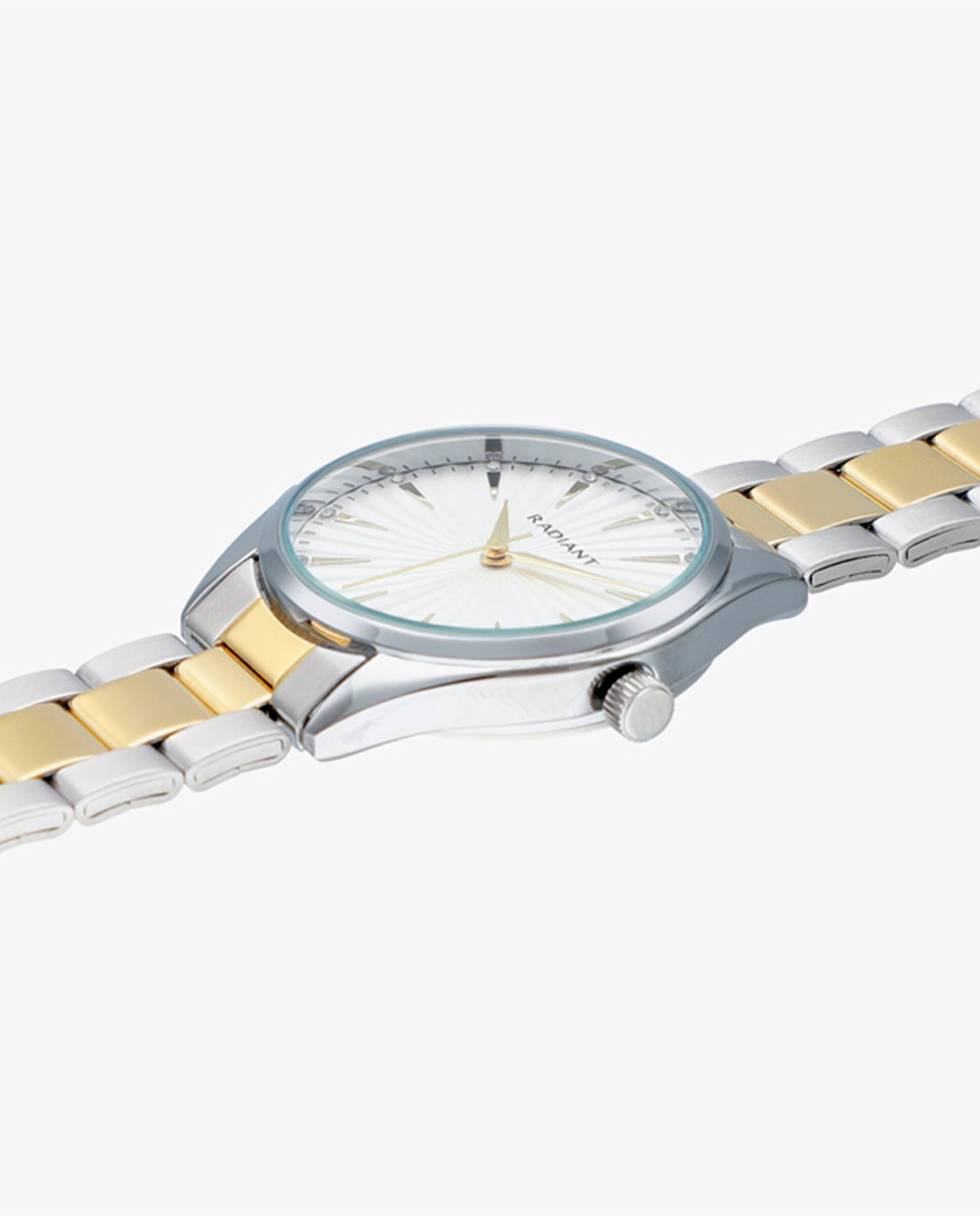 Relógio Analógico Loren Ra662202 de Aço e Bracelete Bicolor em Ouro Ouro / Prata-3