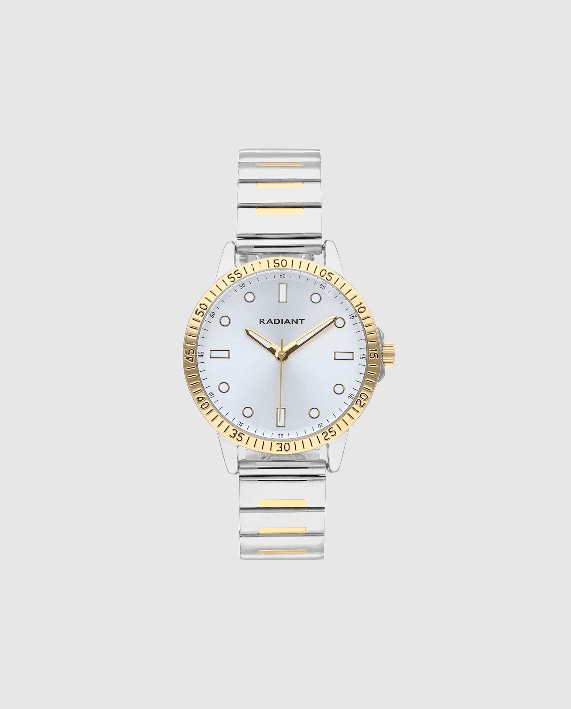 Relógio Analógico Ornella Ra663203 de Aço e Bracelete Bicolor Ouro Ouro / Prata-1