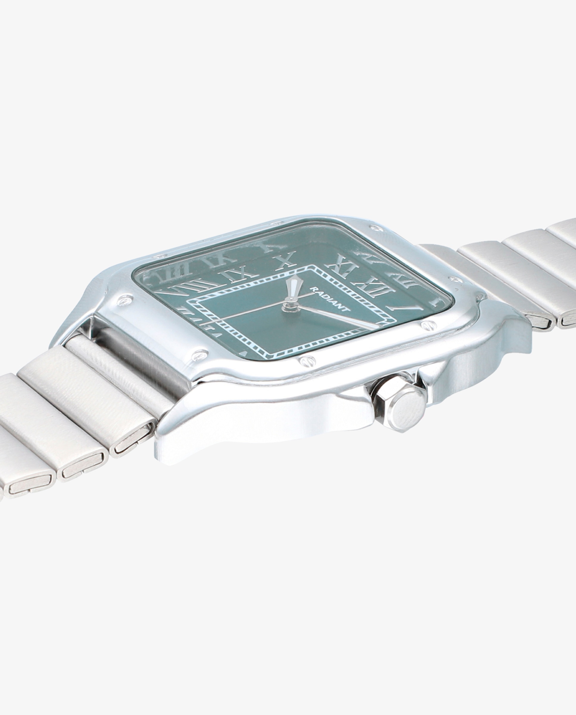 Relógio Chris Him Ra664201 de Aço e Bracelete Prateada/cinza Prata-4